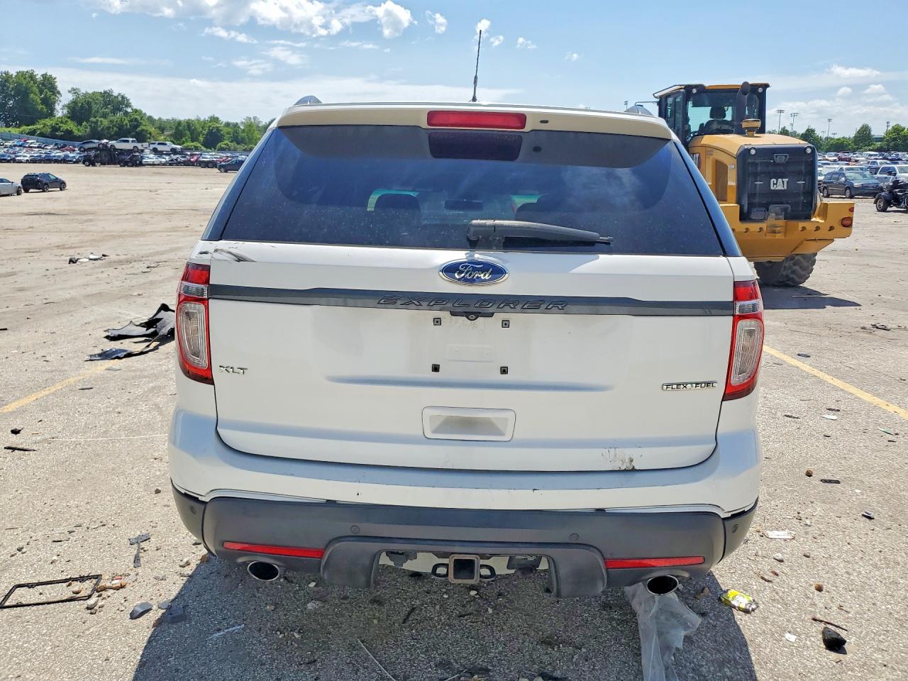 2015 Ford Explorer Xlt White vin: 1FM5K7D8XFGA24469