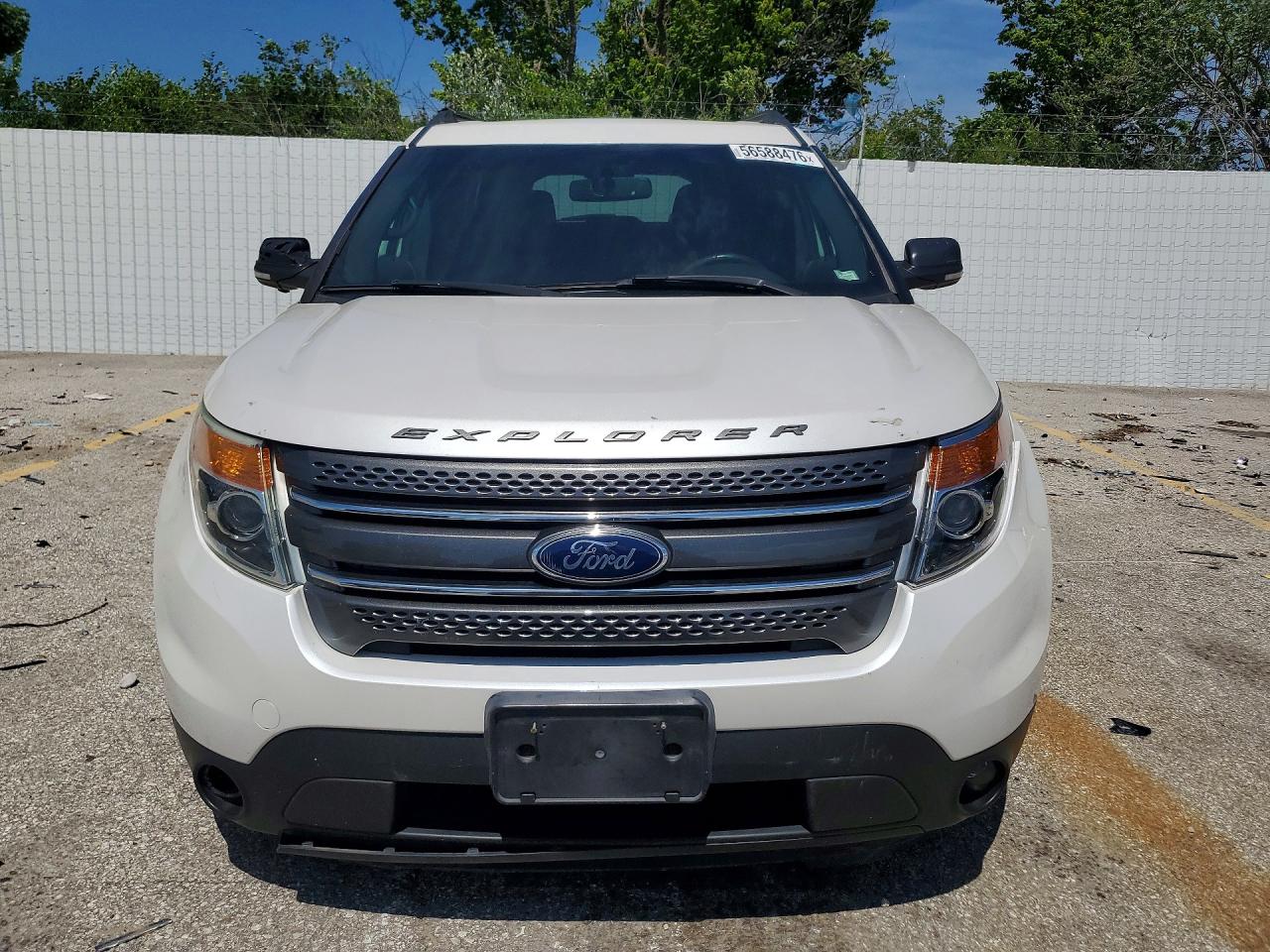 2015 Ford Explorer Xlt White vin: 1FM5K7D8XFGA24469