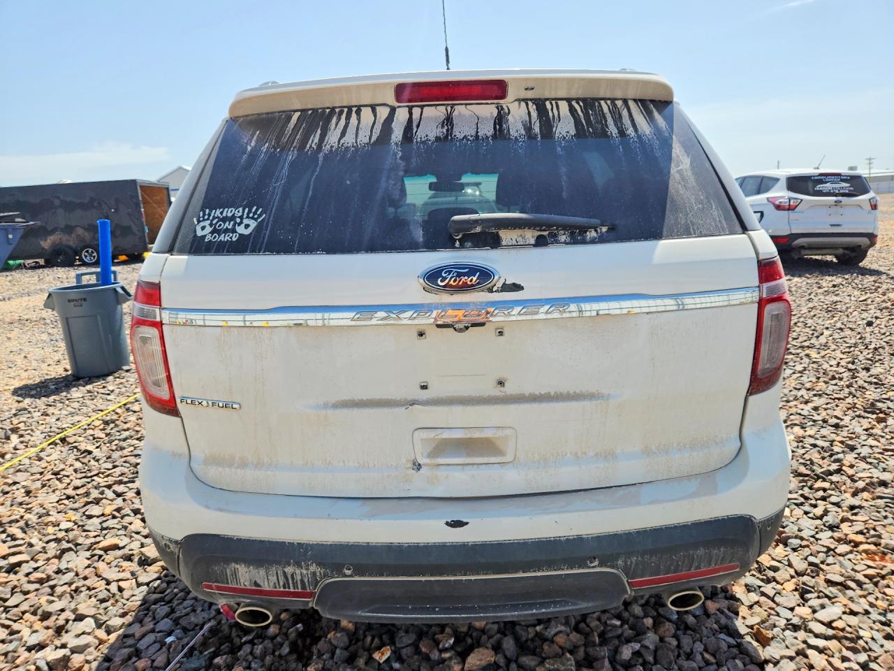 2015 Ford Explorer Xlt White vin: 1FM5K7D8XFGA54264