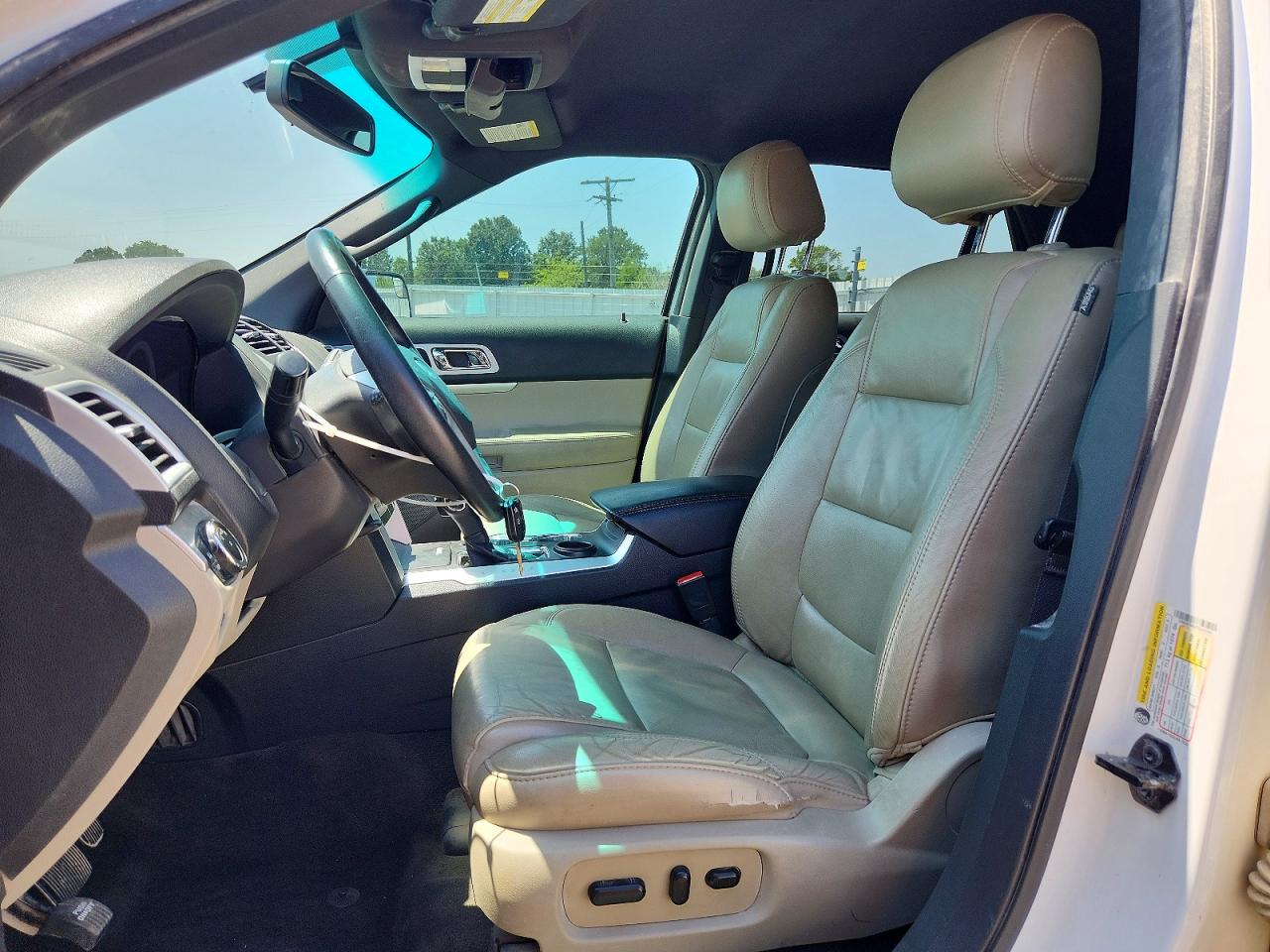 2015 Ford Explorer Xlt White vin: 1FM5K7D8XFGA54264