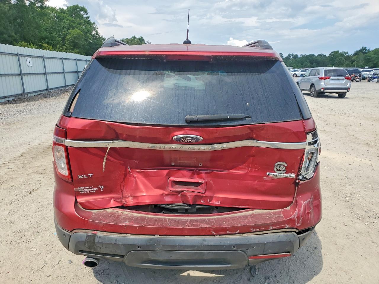 2015 Ford Explorer Xlt Red vin: 1FM5K7D8XFGA67998