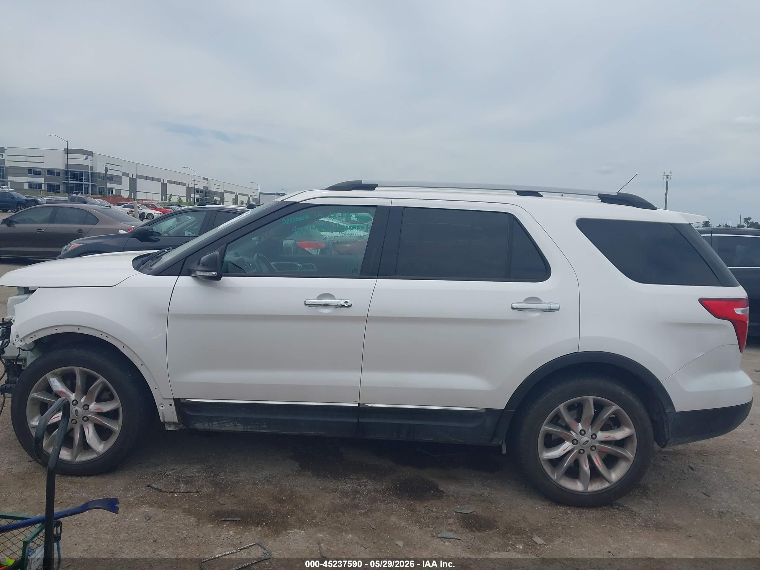 2015 Ford Explorer Xlt White vin: 1FM5K7D8XFGA71615