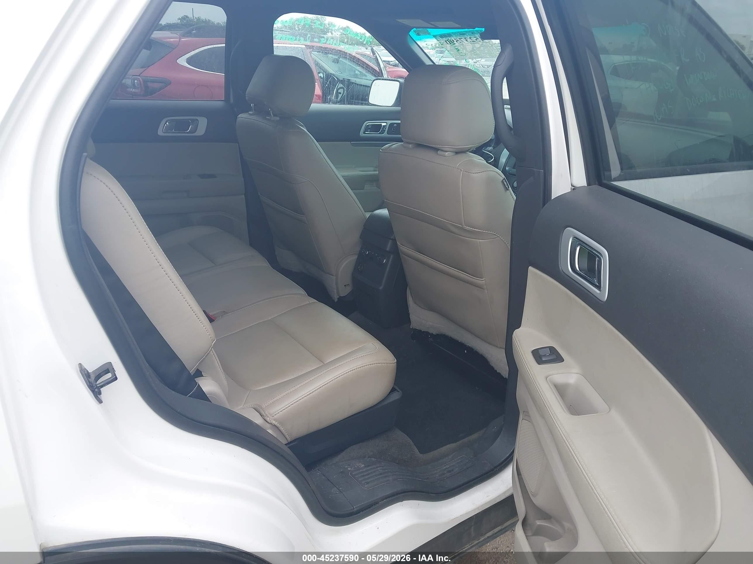2015 Ford Explorer Xlt White vin: 1FM5K7D8XFGA71615