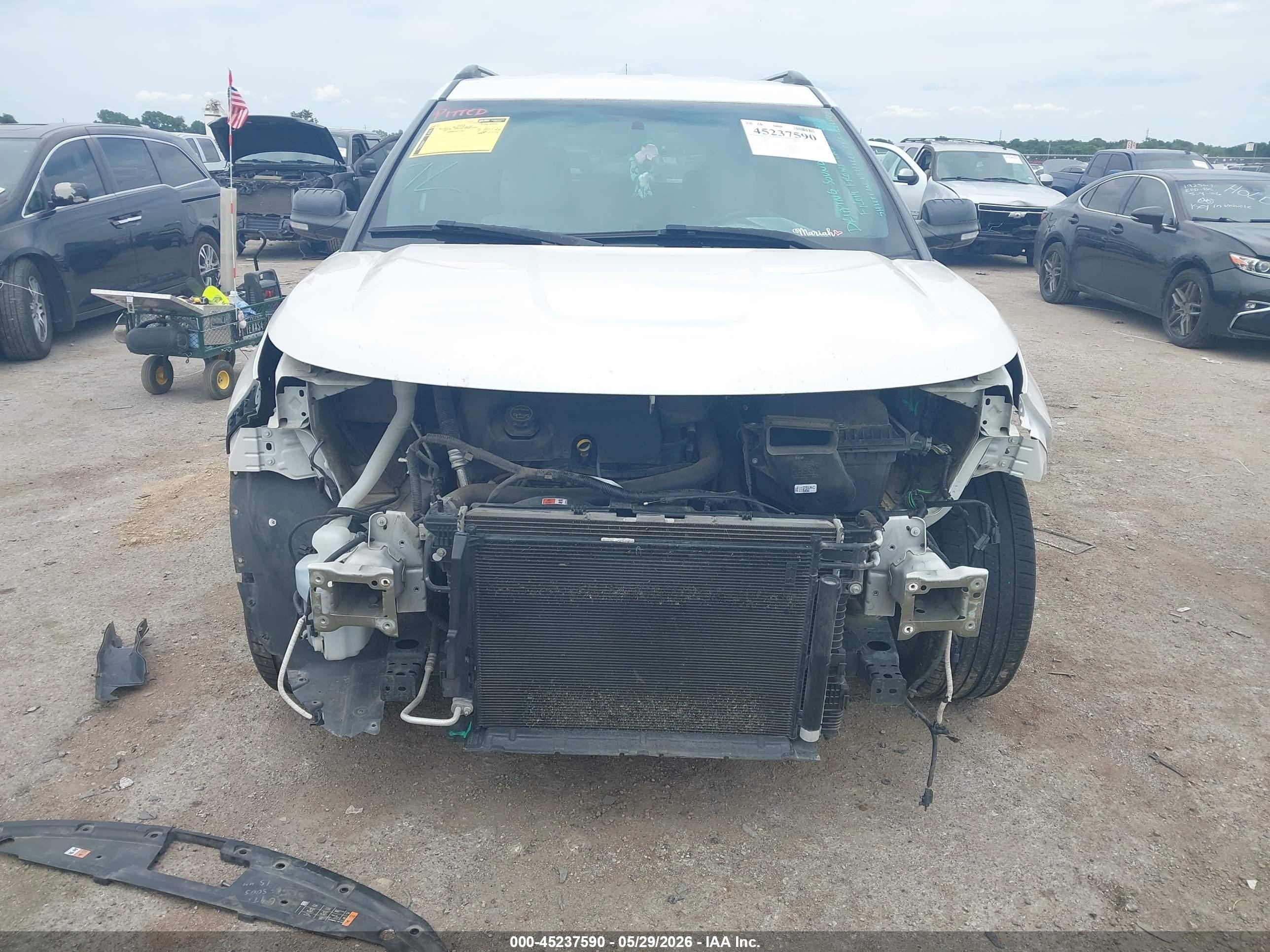 2015 Ford Explorer Xlt White vin: 1FM5K7D8XFGA71615