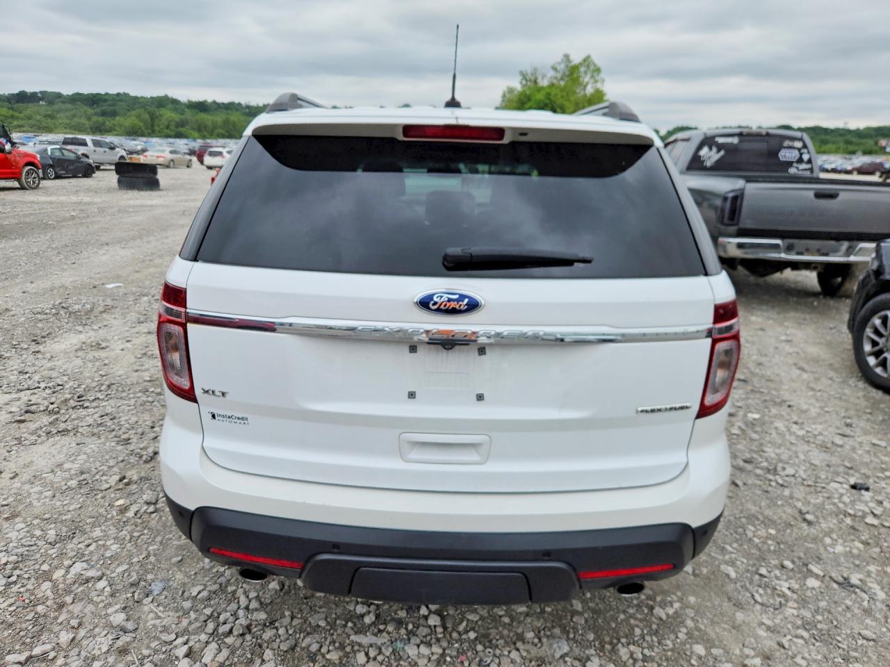2015 Ford Explorer Xlt White vin: 1FM5K7D8XFGA92190