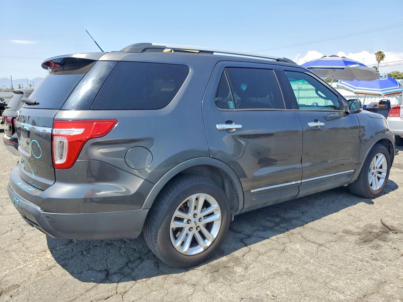 2015 Ford Explorer Xlt Gray vin: 1FM5K7D8XFGB11997