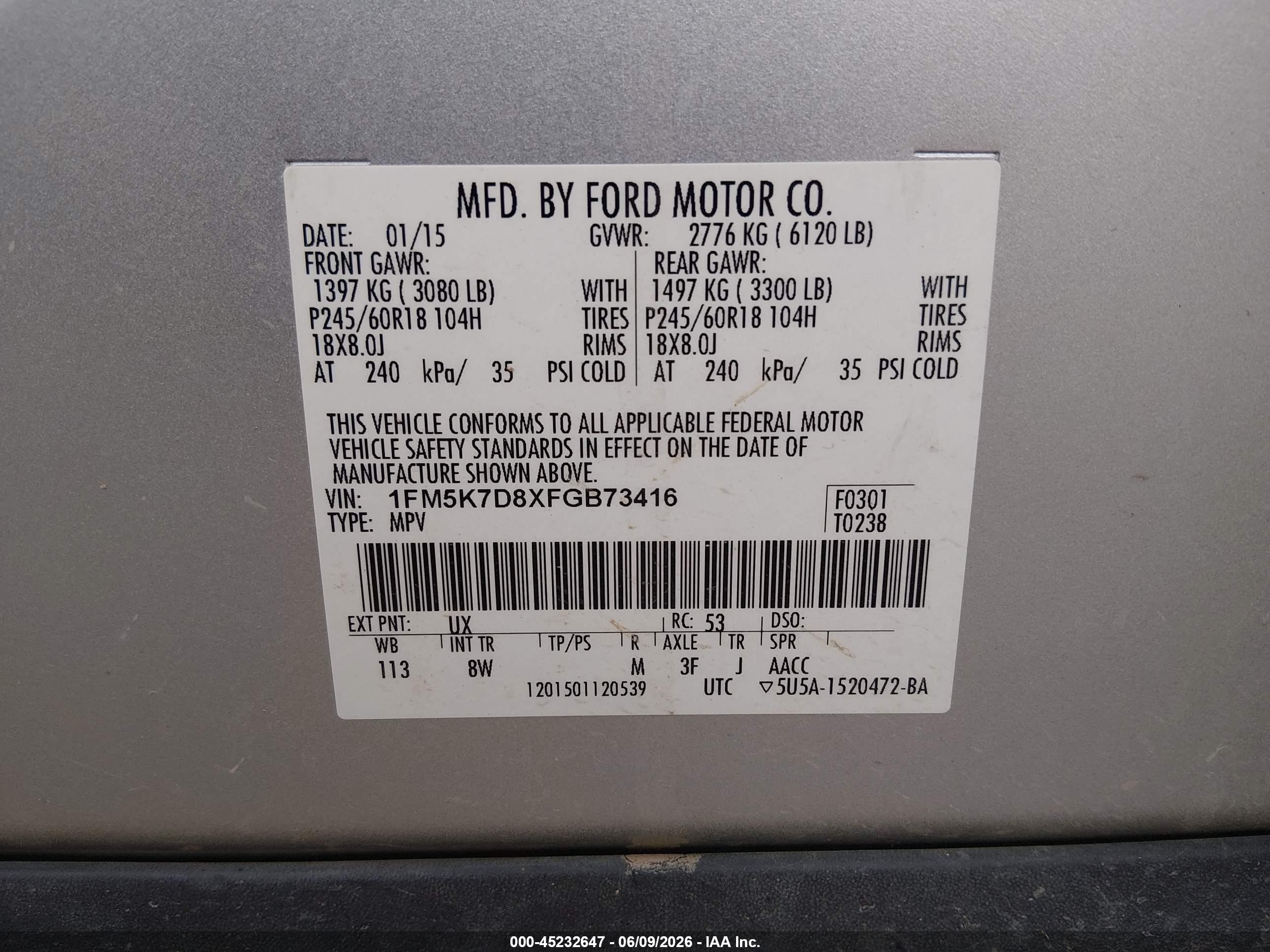 2015 Ford Explorer Xlt Silver vin: 1FM5K7D8XFGB73416