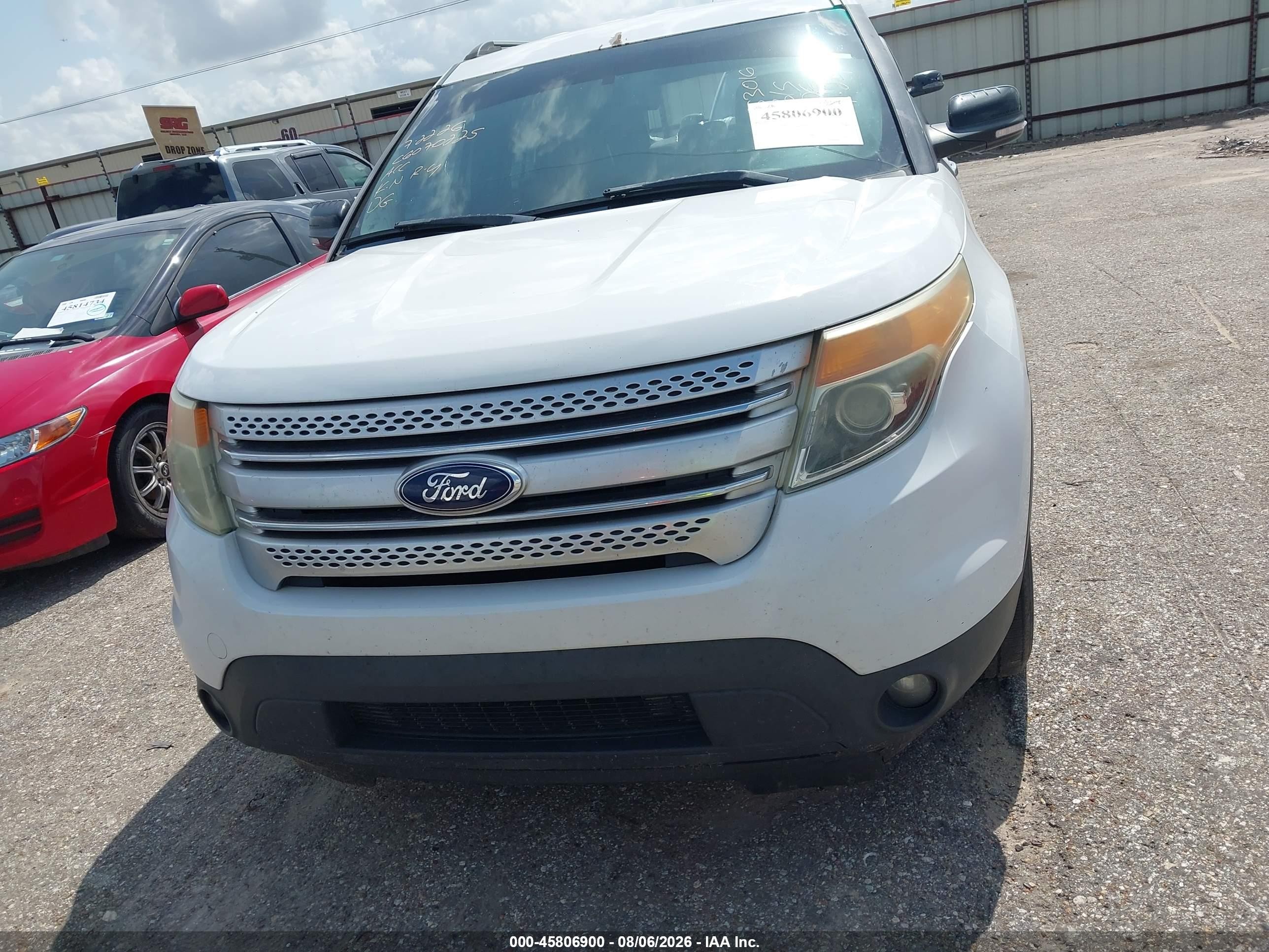 2015 Ford Explorer Xlt White vin: 1FM5K7D8XFGC02350