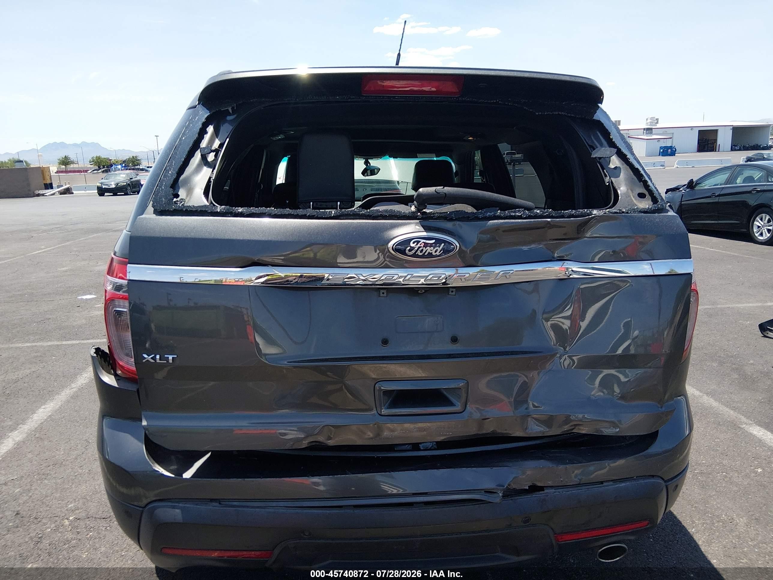 2015 Ford Explorer Xlt Gray vin: 1FM5K7D8XFGC06110