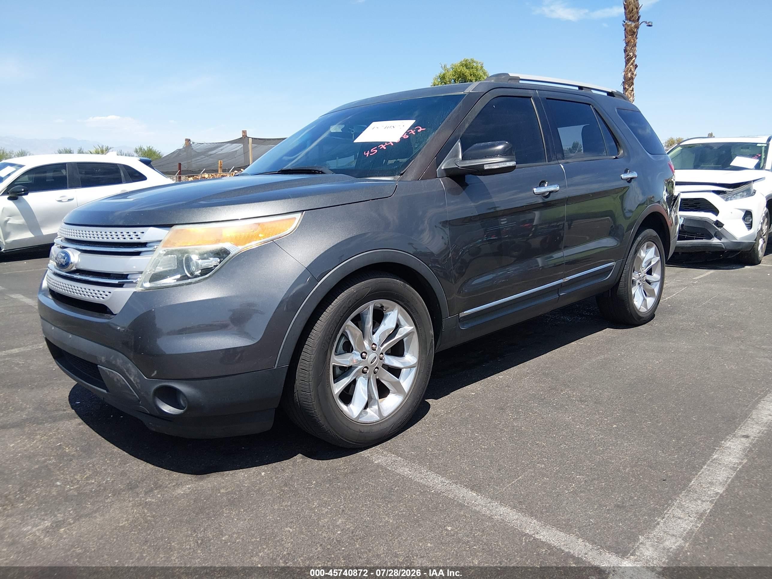 2015 Ford Explorer Xlt Gray vin: 1FM5K7D8XFGC06110
