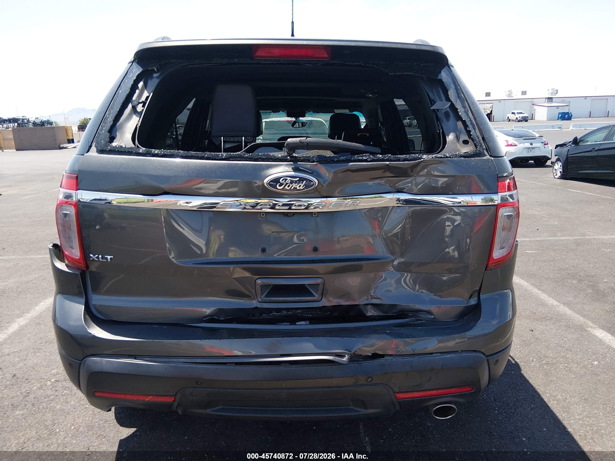 2015 Ford Explorer Xlt Gray vin: 1FM5K7D8XFGC06110