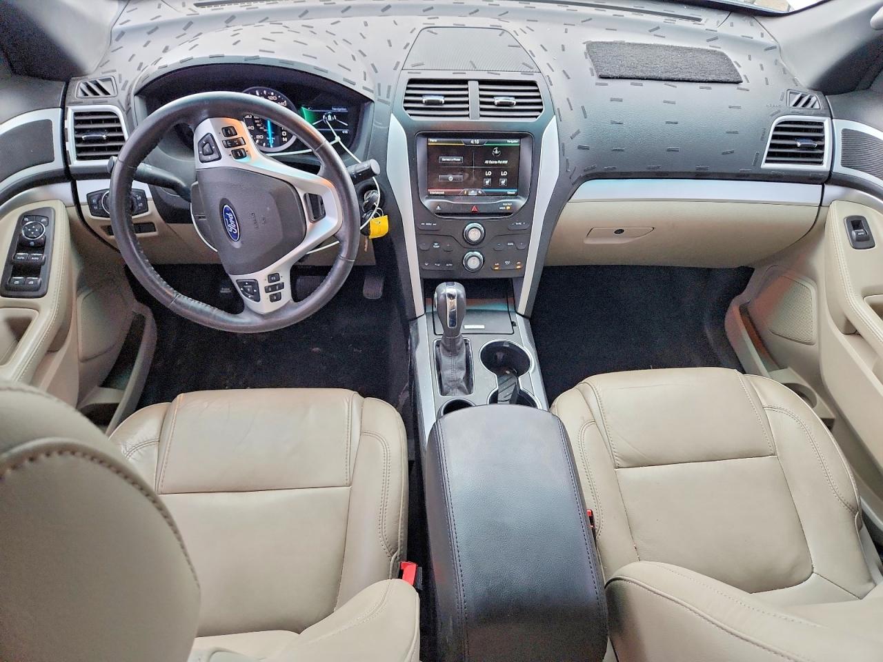 2015 Ford Explorer Xlt White vin: 1FM5K7D8XFGC49846