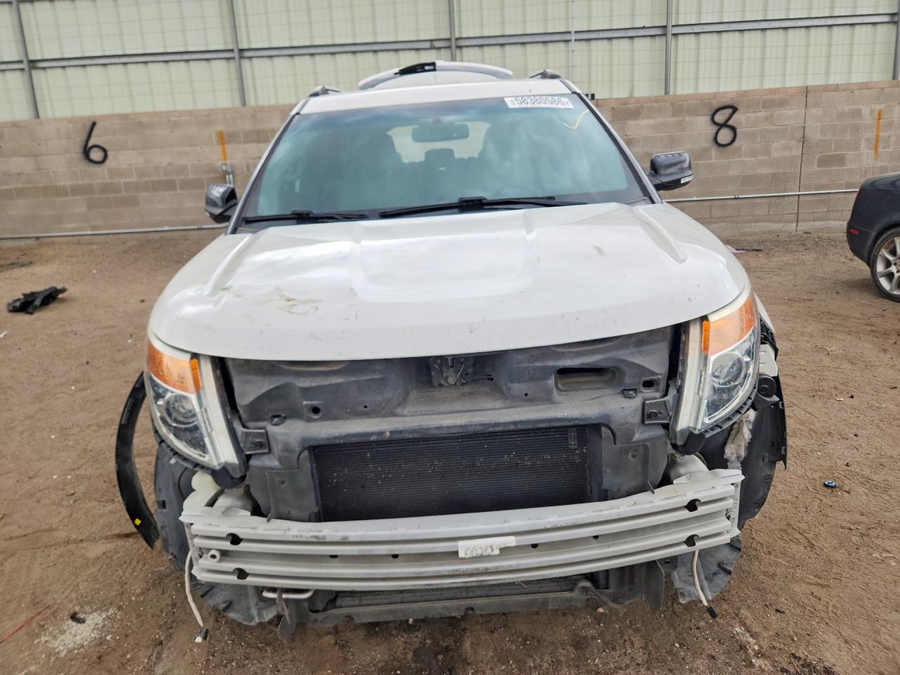 2015 Ford Explorer Xlt White vin: 1FM5K7D8XFGC49846