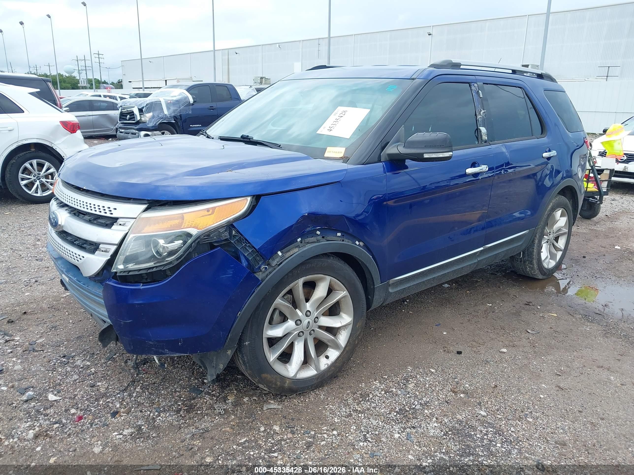 2015 Ford Explorer Xlt Blue vin: 1FM5K7D8XFGC63293