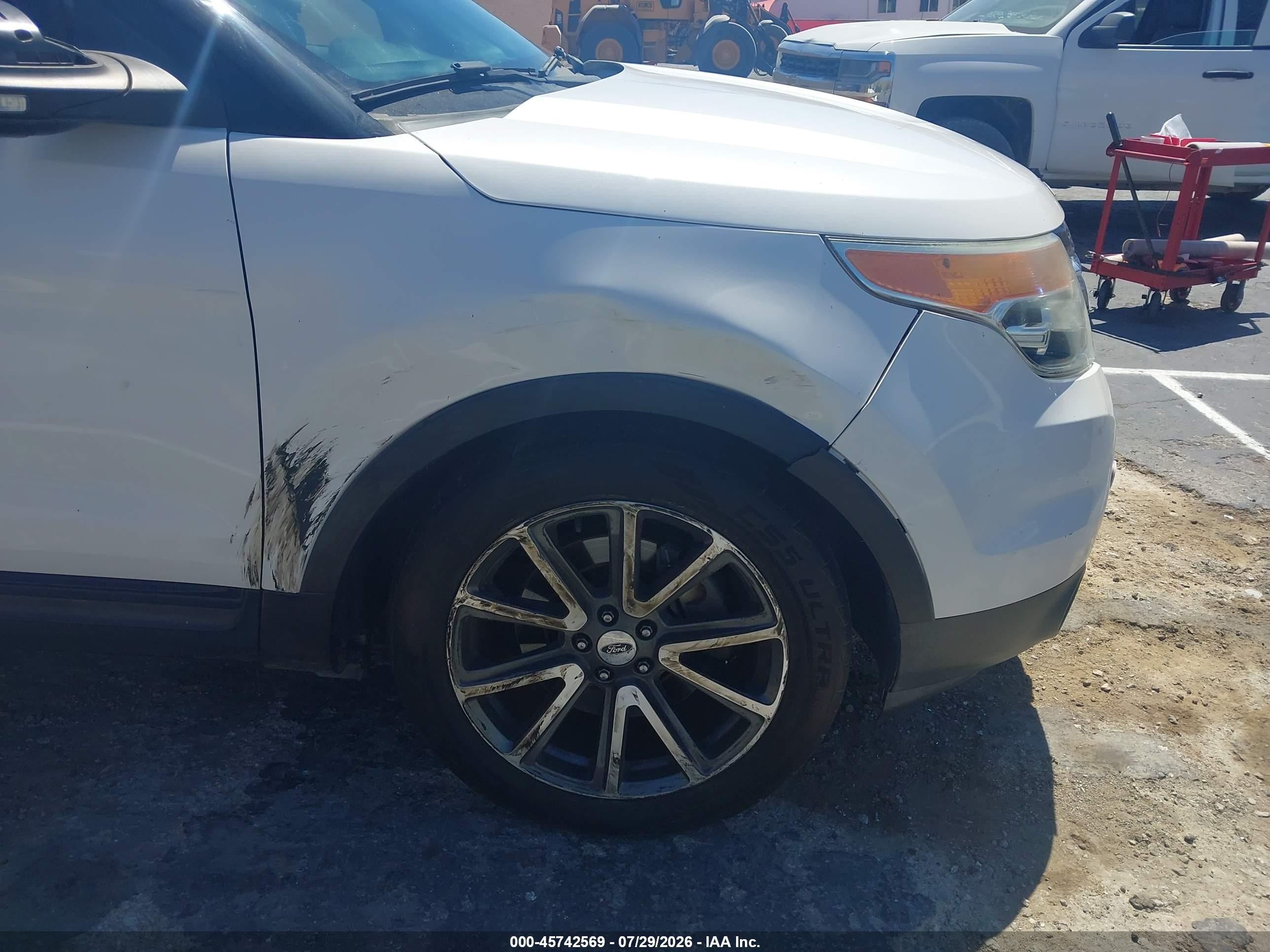 2015 Ford Explorer Xlt Белый vin: 1FM5K7D8XFGC64752