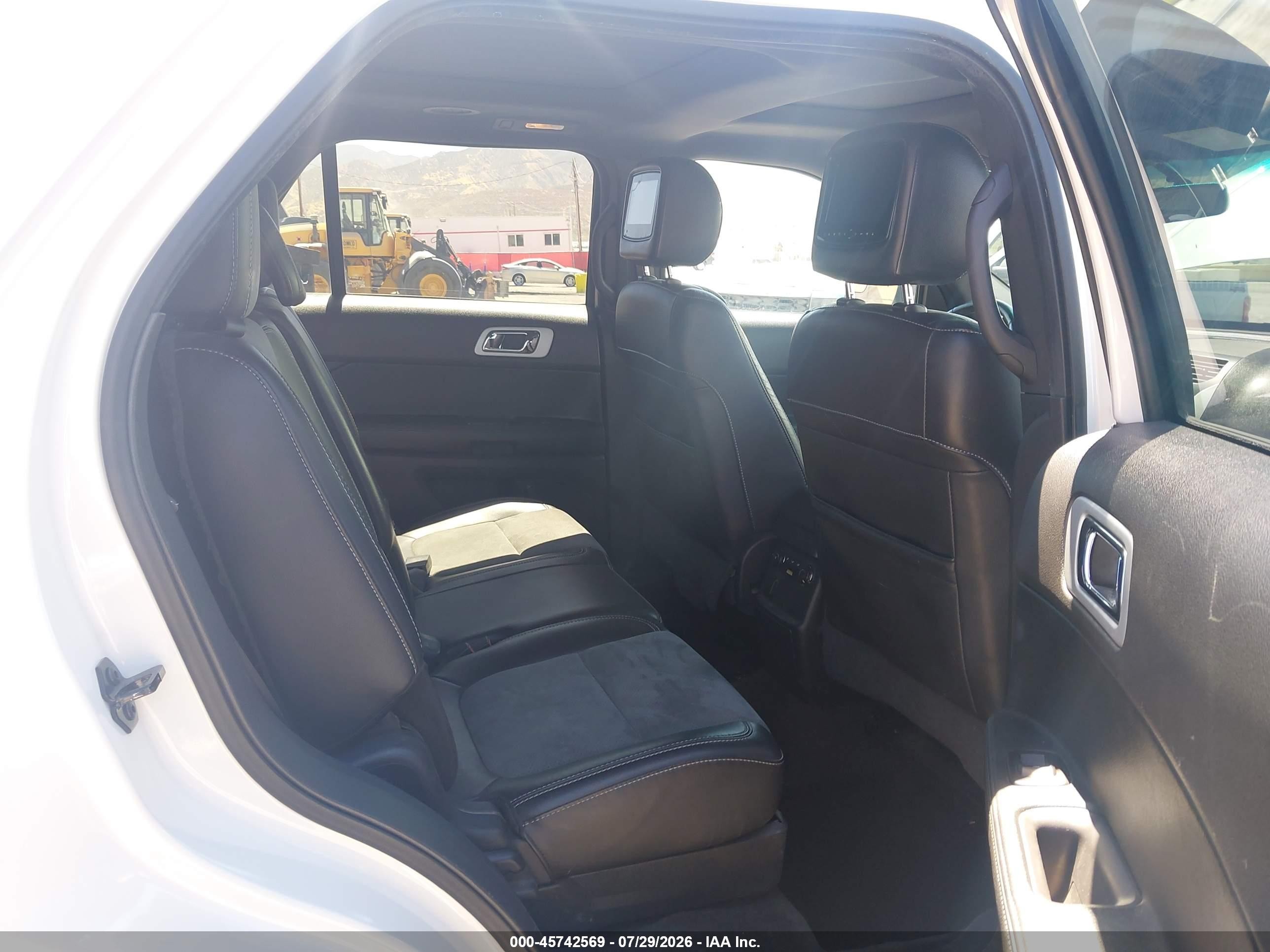 2015 Ford Explorer Xlt White vin: 1FM5K7D8XFGC64752