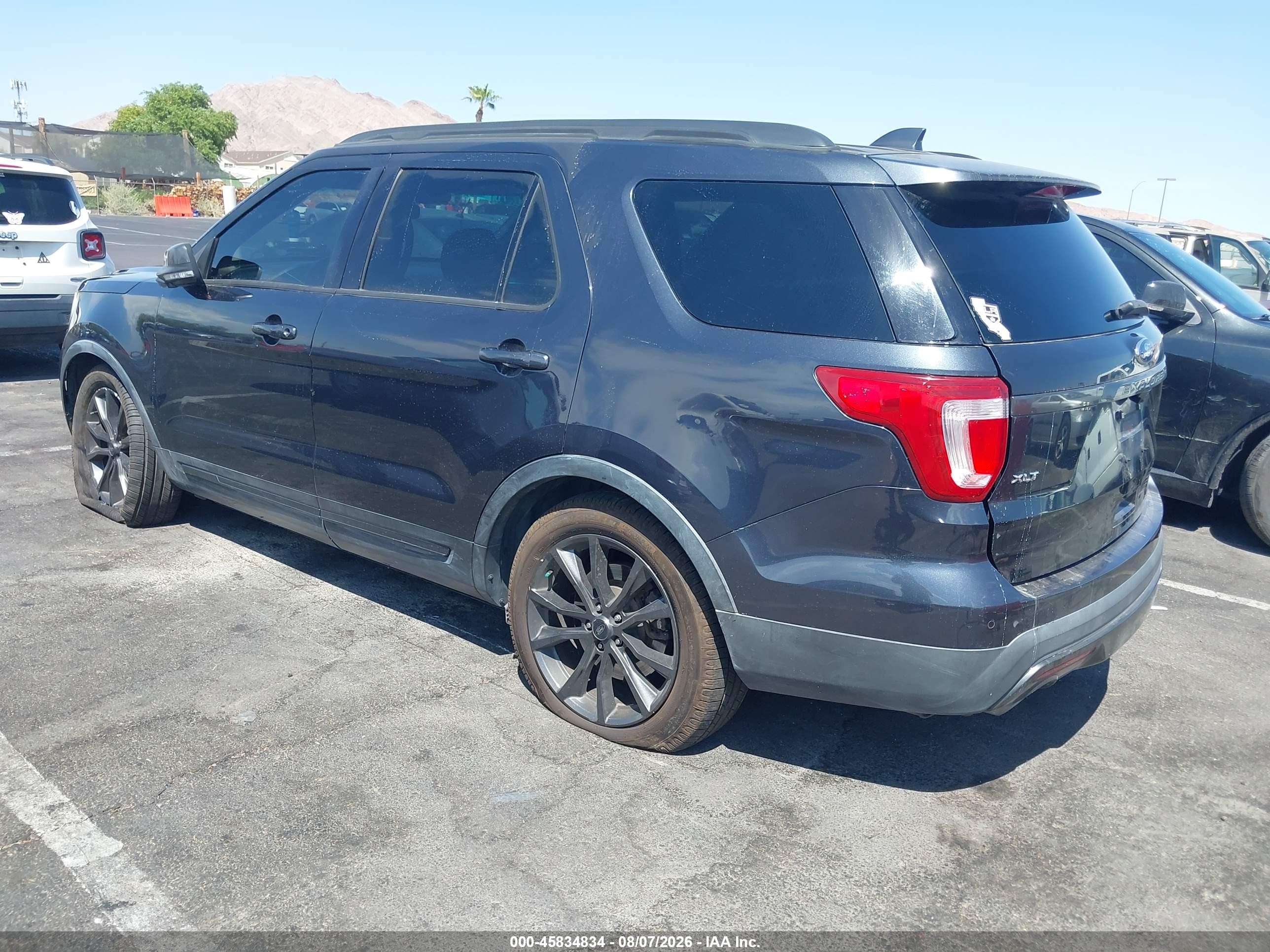 2017 Ford Explorer Xlt Dark Blue vin: 1FM5K7D8XHGA23003