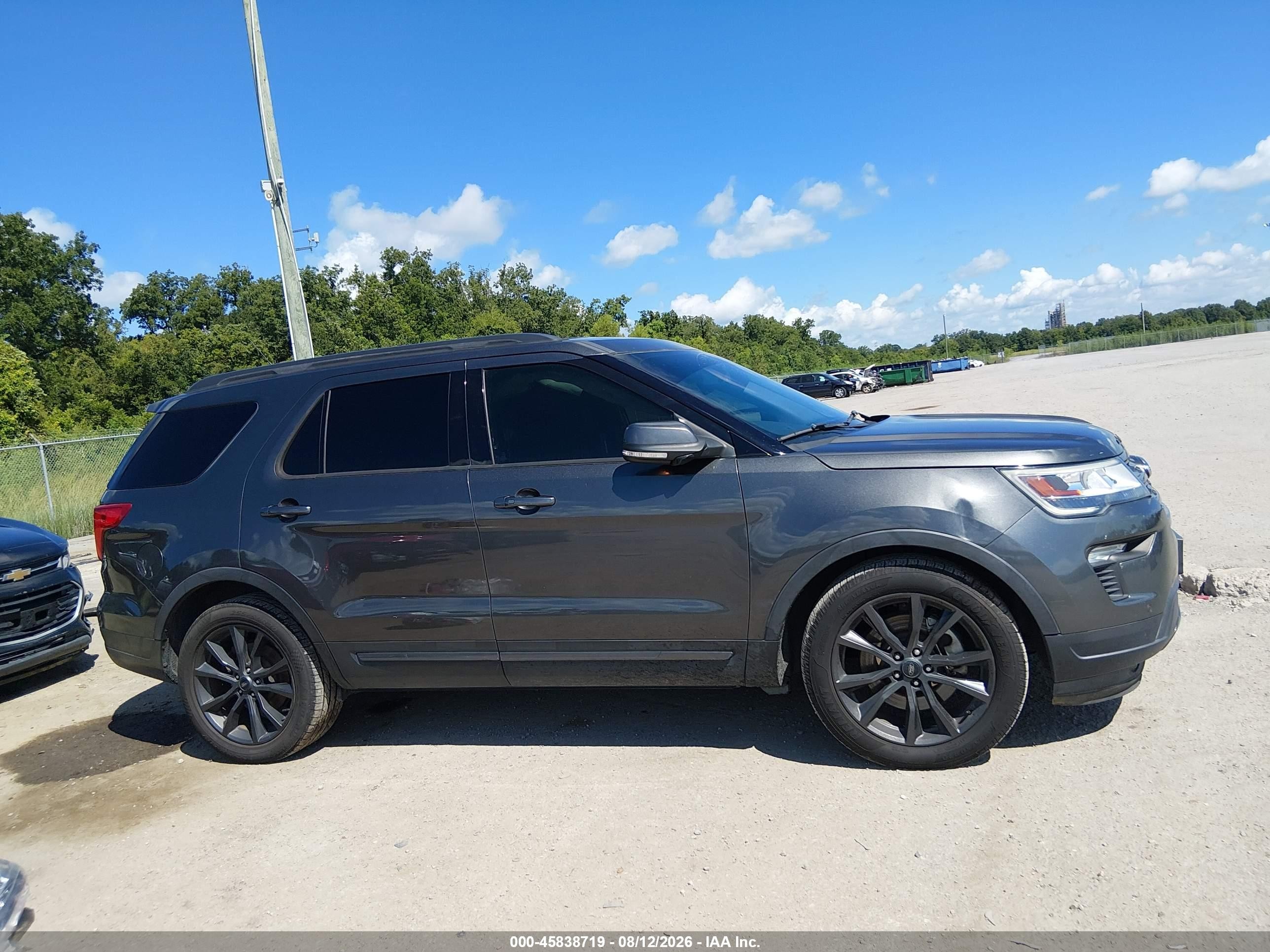 2019 Ford Explorer Xlt Серый vin: 1FM5K7D8XKGA83998
