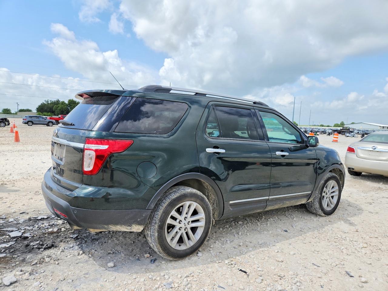2013 Ford Explorer Xlt Green vin: 1FM5K7D90DGA04057