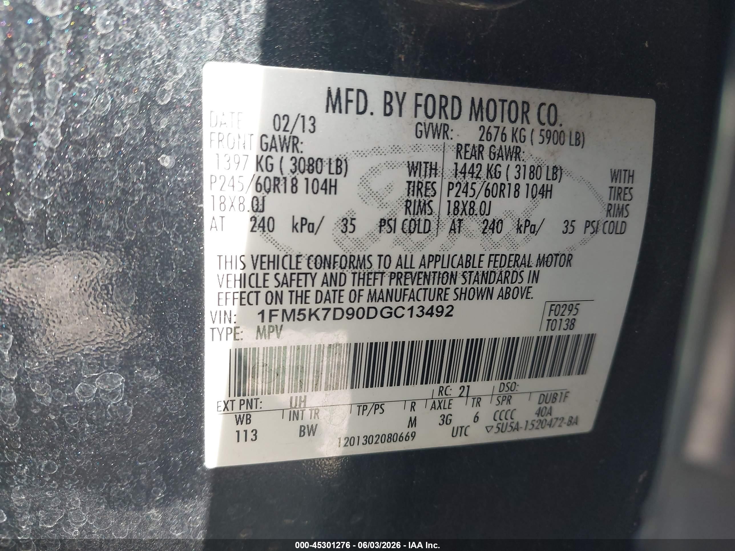 2013 Ford Explorer Xlt Black vin: 1FM5K7D90DGC13492