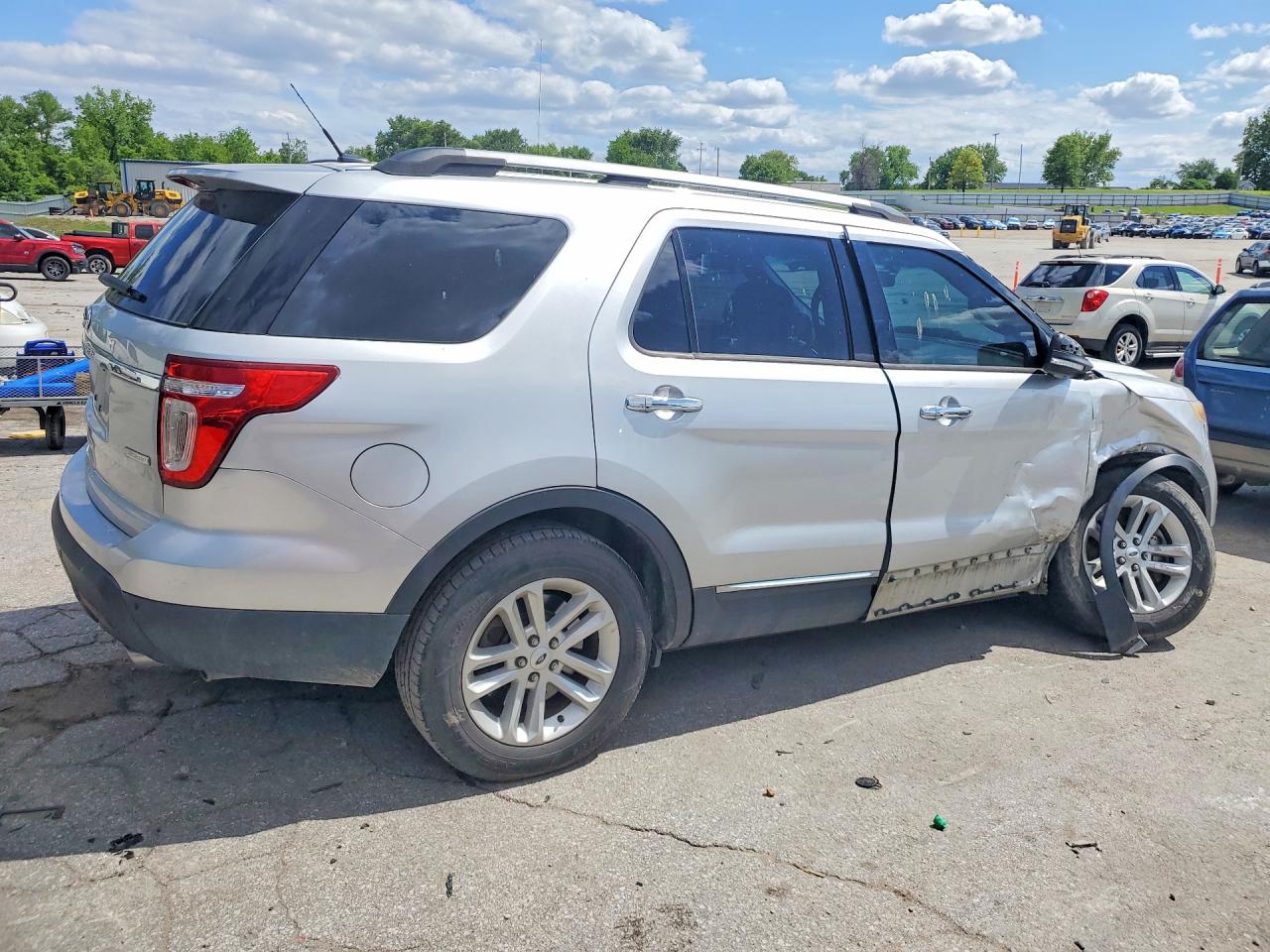 2013 Ford Explorer Xlt Silver vin: 1FM5K7D91DGC43276