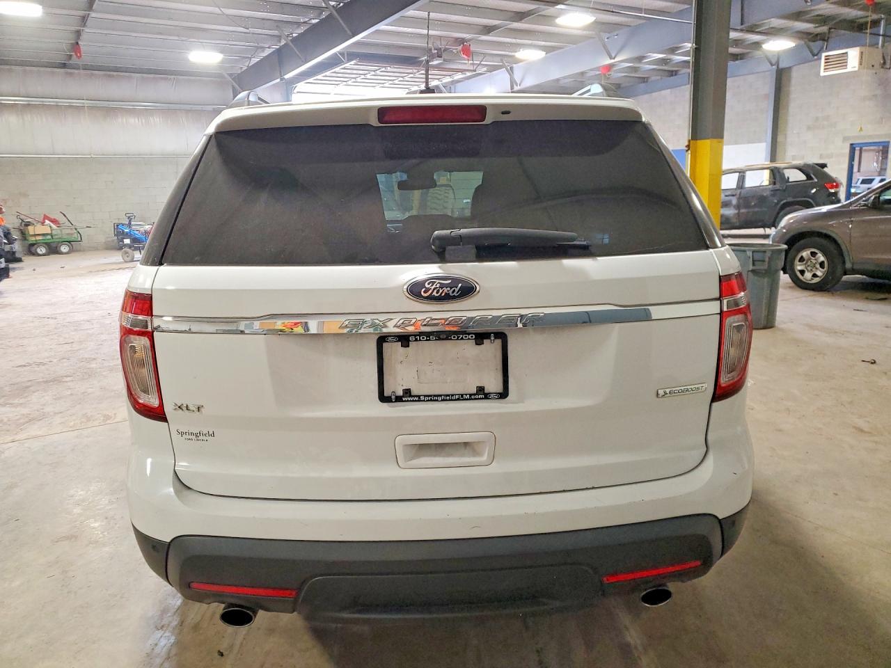 2013 Ford Explorer Xlt White vin: 1FM5K7D92DGB23843