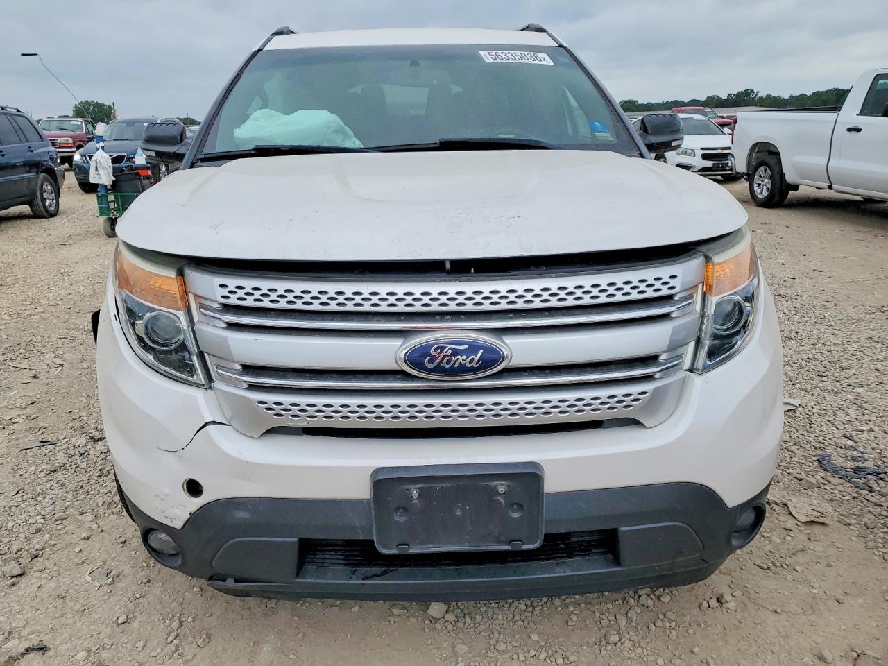 2013 Ford Explorer Xlt White vin: 1FM5K7D92DGB99479