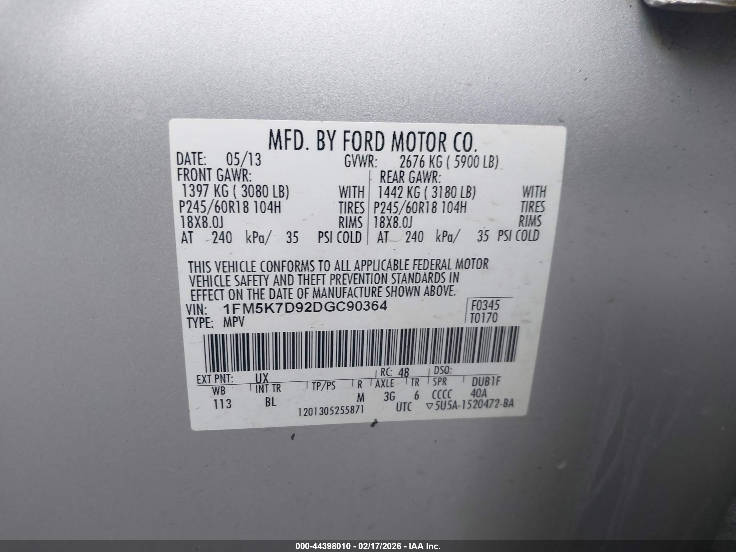 2013 Ford Explorer Xlt Silver vin: 1FM5K7D92DGC90364