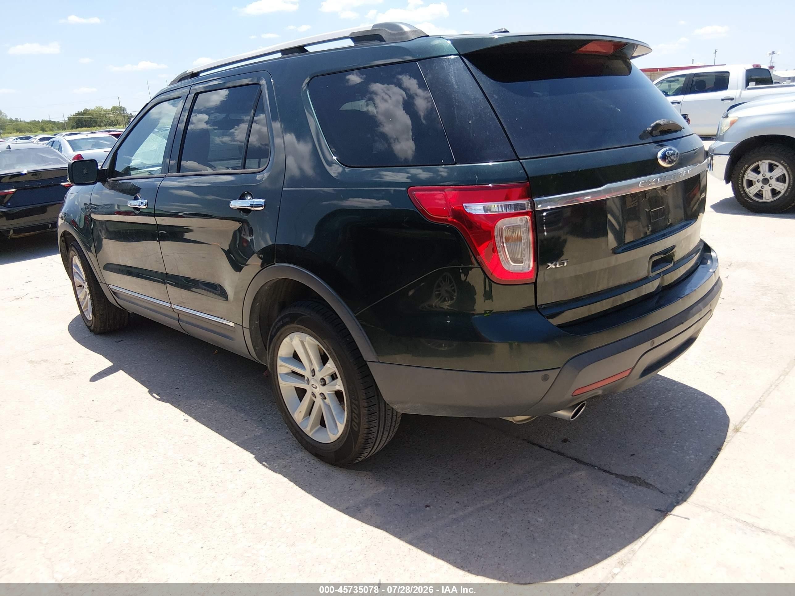 2013 Ford Explorer Xlt Green vin: 1FM5K7D94DGA04112