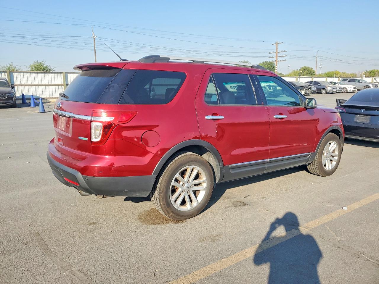 2015 Ford Explorer Xlt Red vin: 1FM5K7D94FGB17870