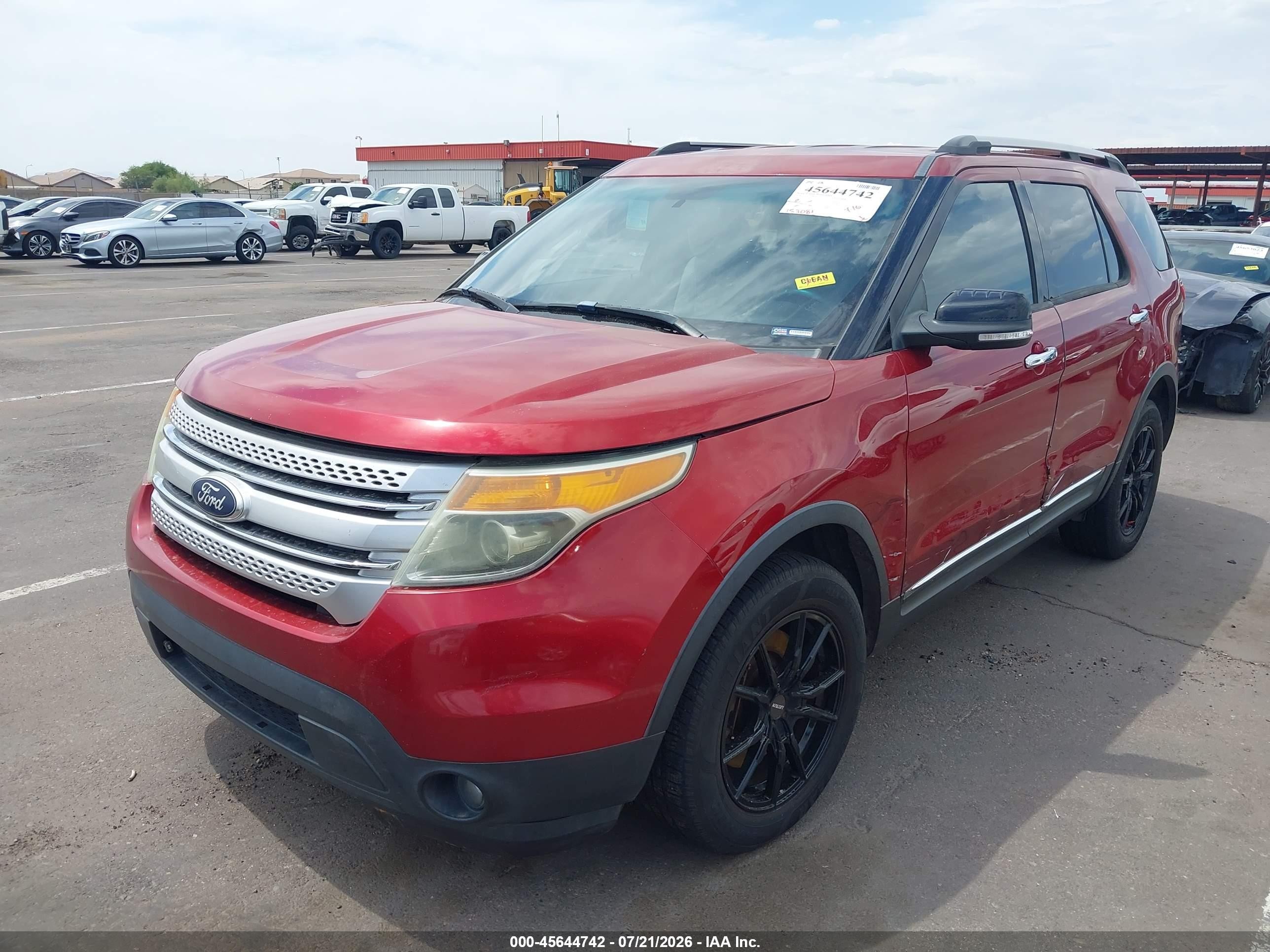 2014 Ford Explorer Xlt Red vin: 1FM5K7D95EGA17761