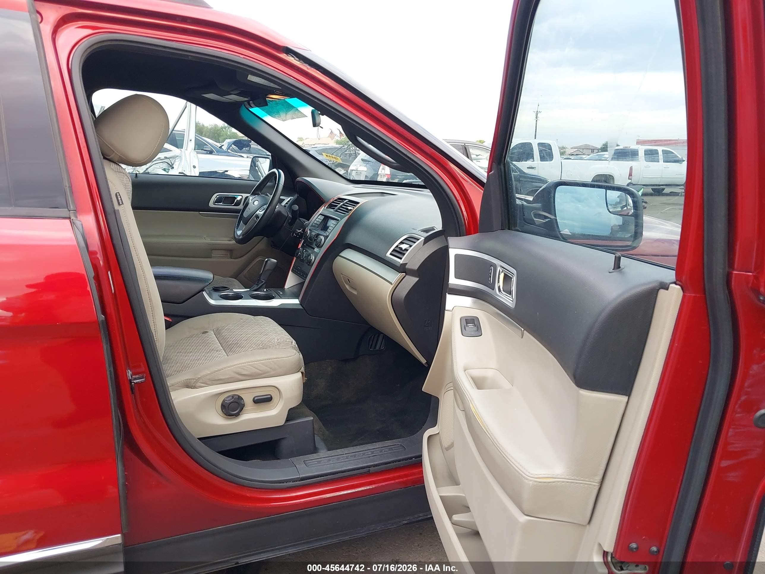 2014 Ford Explorer Xlt Red vin: 1FM5K7D95EGA17761