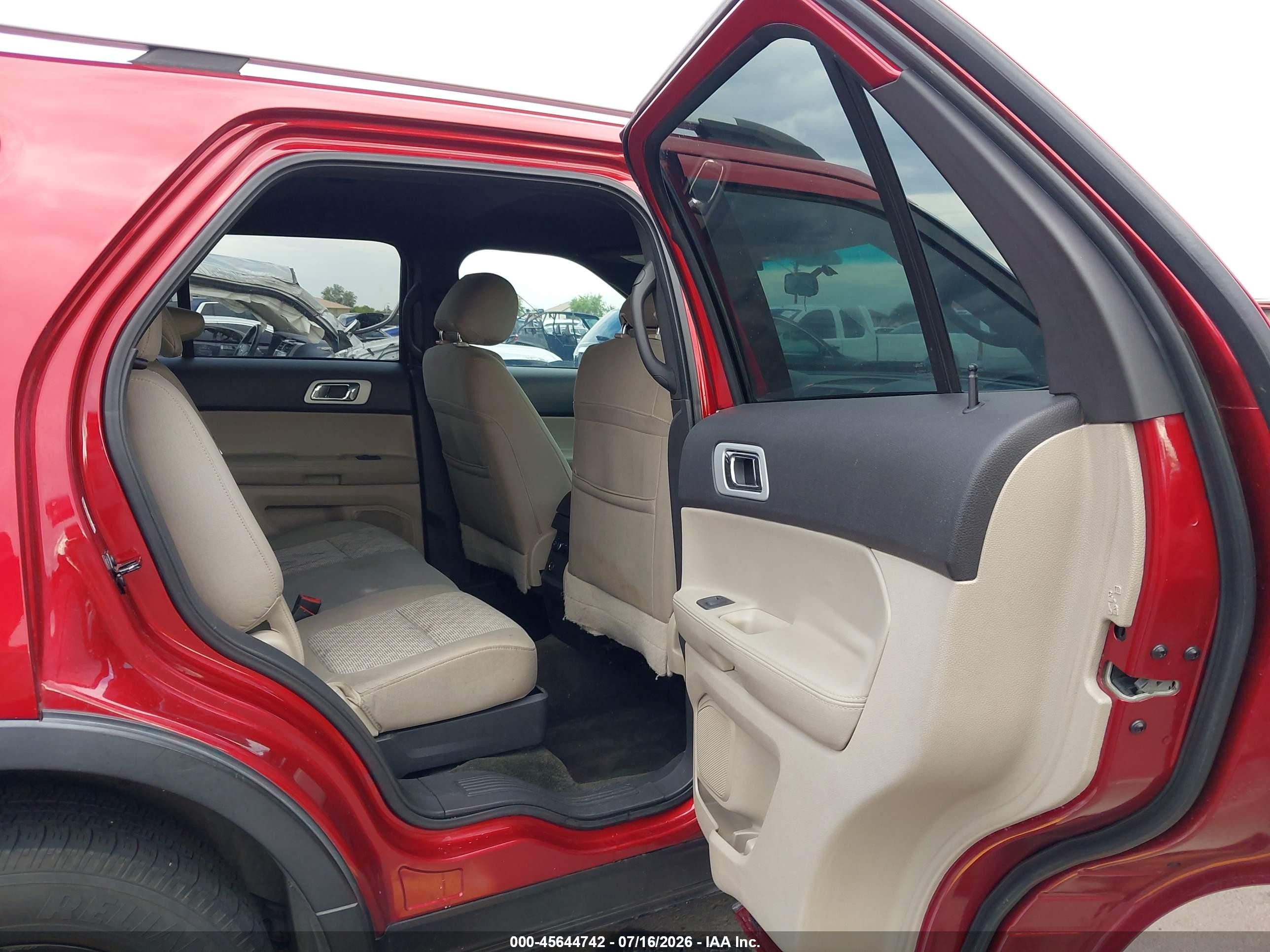 2014 Ford Explorer Xlt Red vin: 1FM5K7D95EGA17761