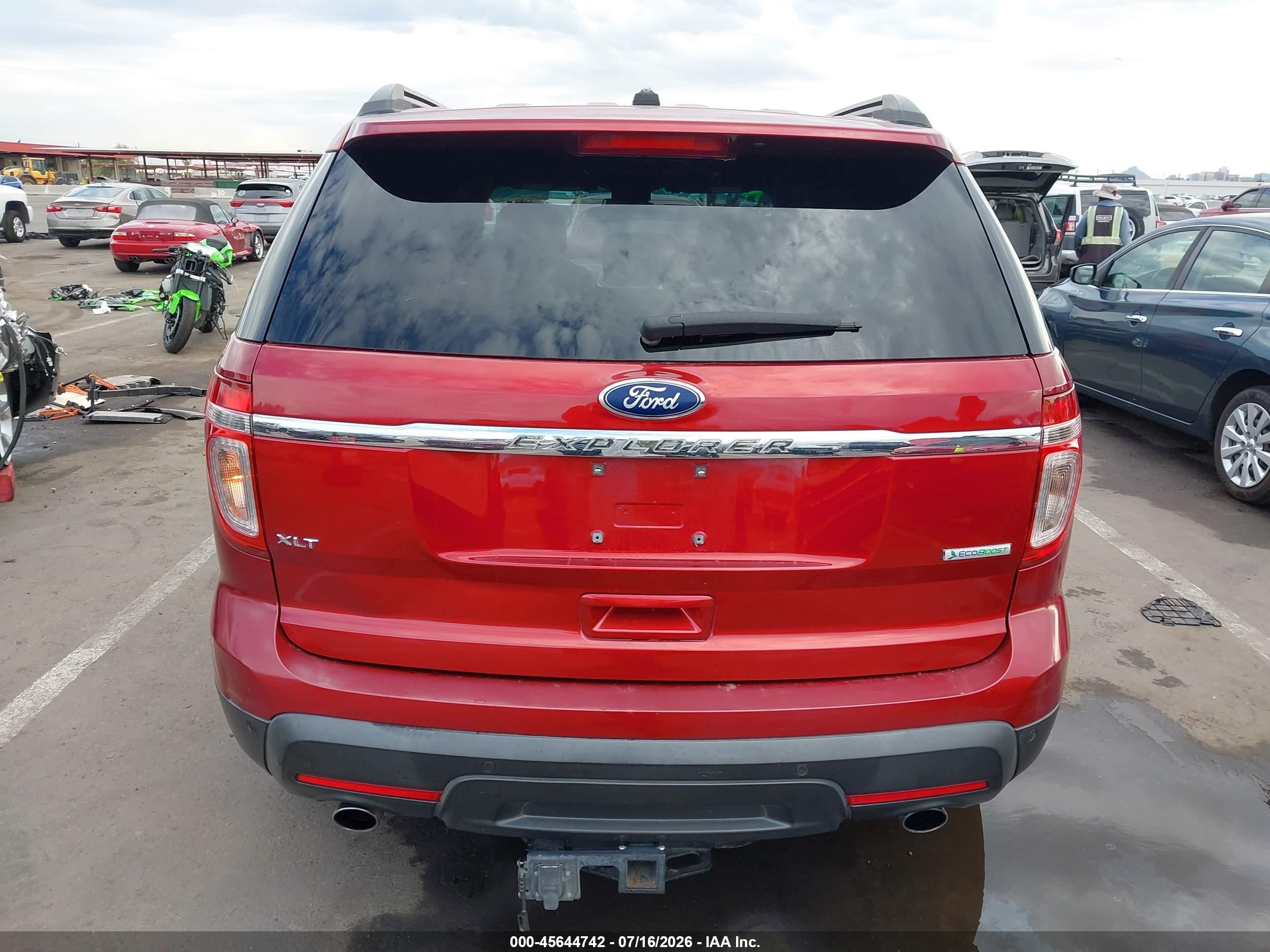 2014 Ford Explorer Xlt Red vin: 1FM5K7D95EGA17761