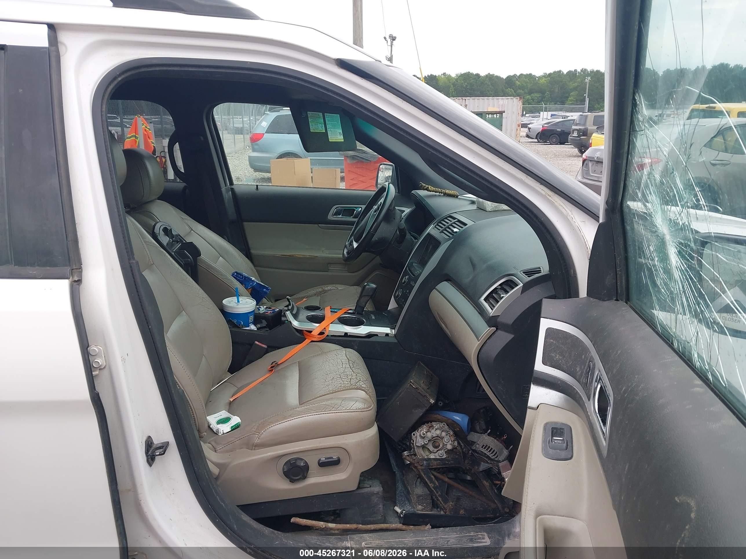2013 Ford Explorer Xlt Gray vin: 1FM5K7D96DGA10610