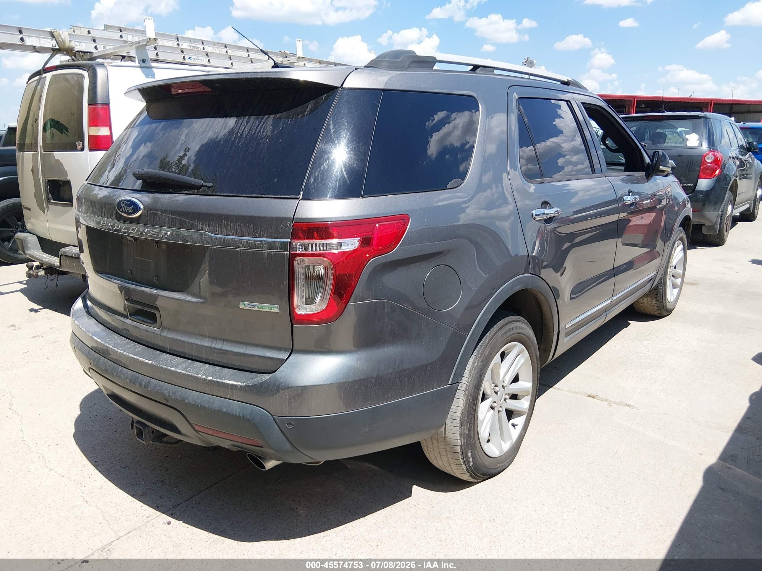 2013 Ford Explorer Xlt Gray vin: 1FM5K7D96DGA92791