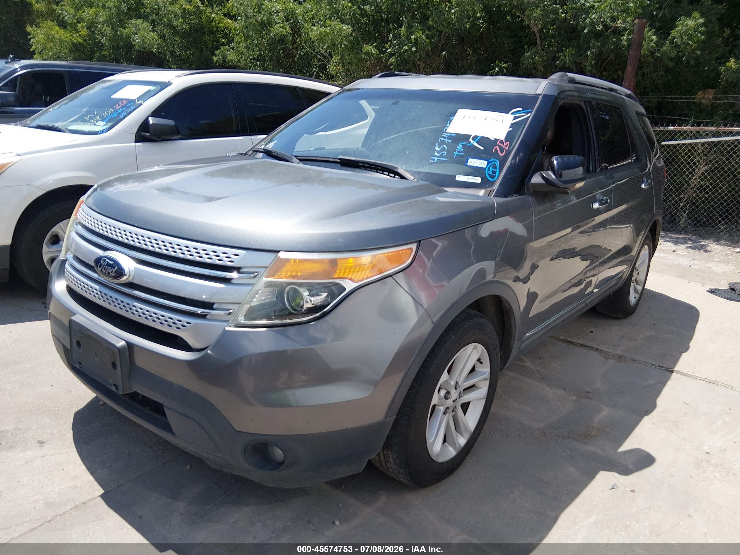2013 Ford Explorer Xlt Gray vin: 1FM5K7D96DGA92791