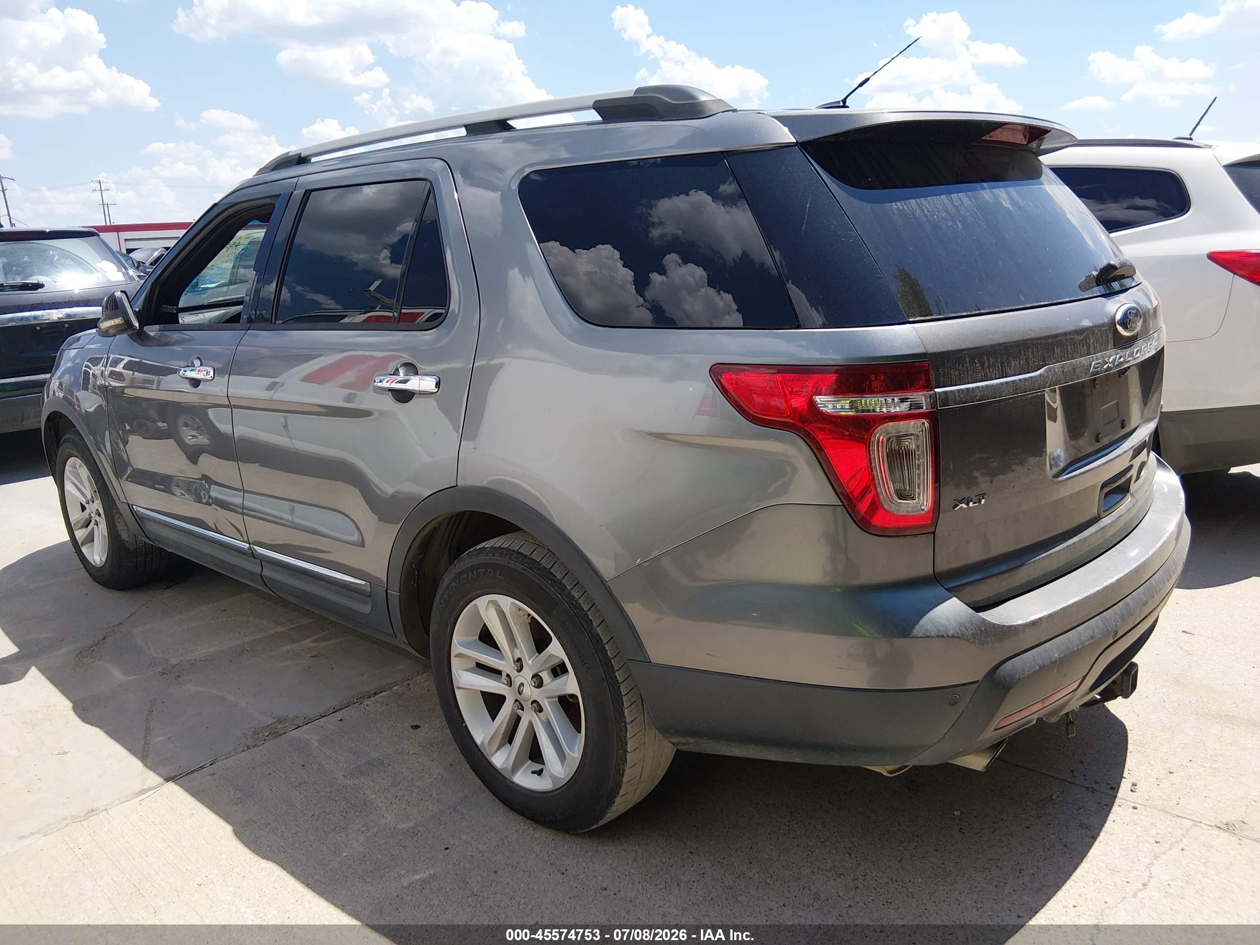2013 Ford Explorer Xlt Gray vin: 1FM5K7D96DGA92791