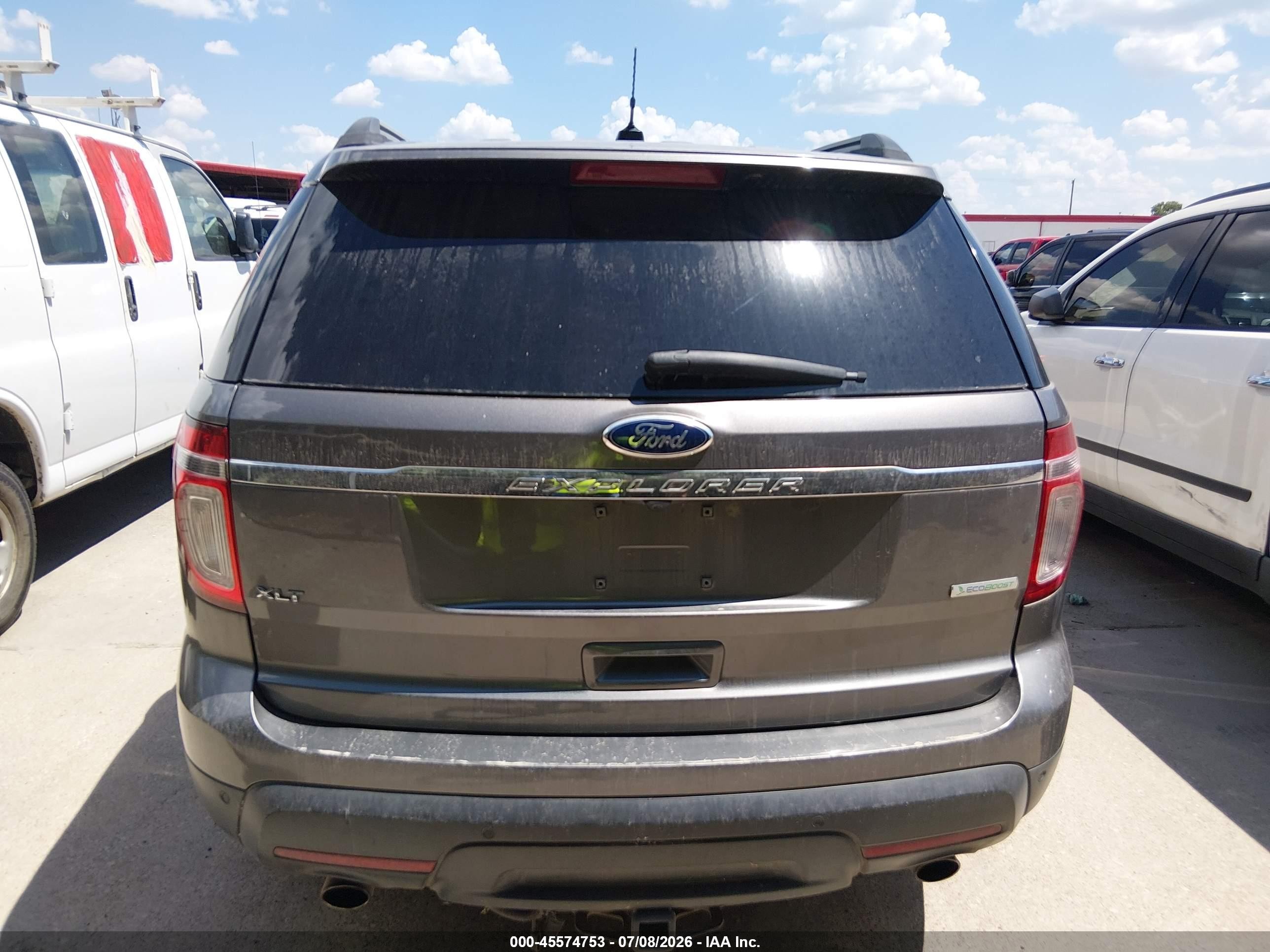 2013 Ford Explorer Xlt Gray vin: 1FM5K7D96DGA92791