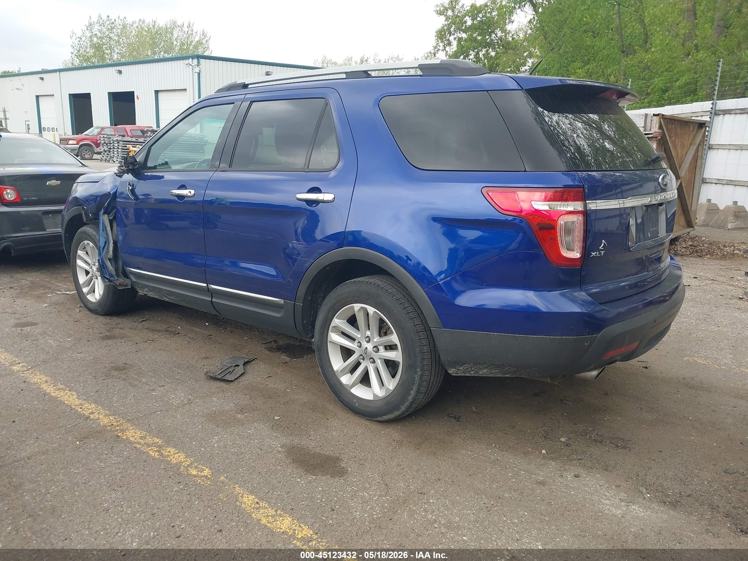 2013 Ford Explorer Xlt Blue vin: 1FM5K7D96DGC56962