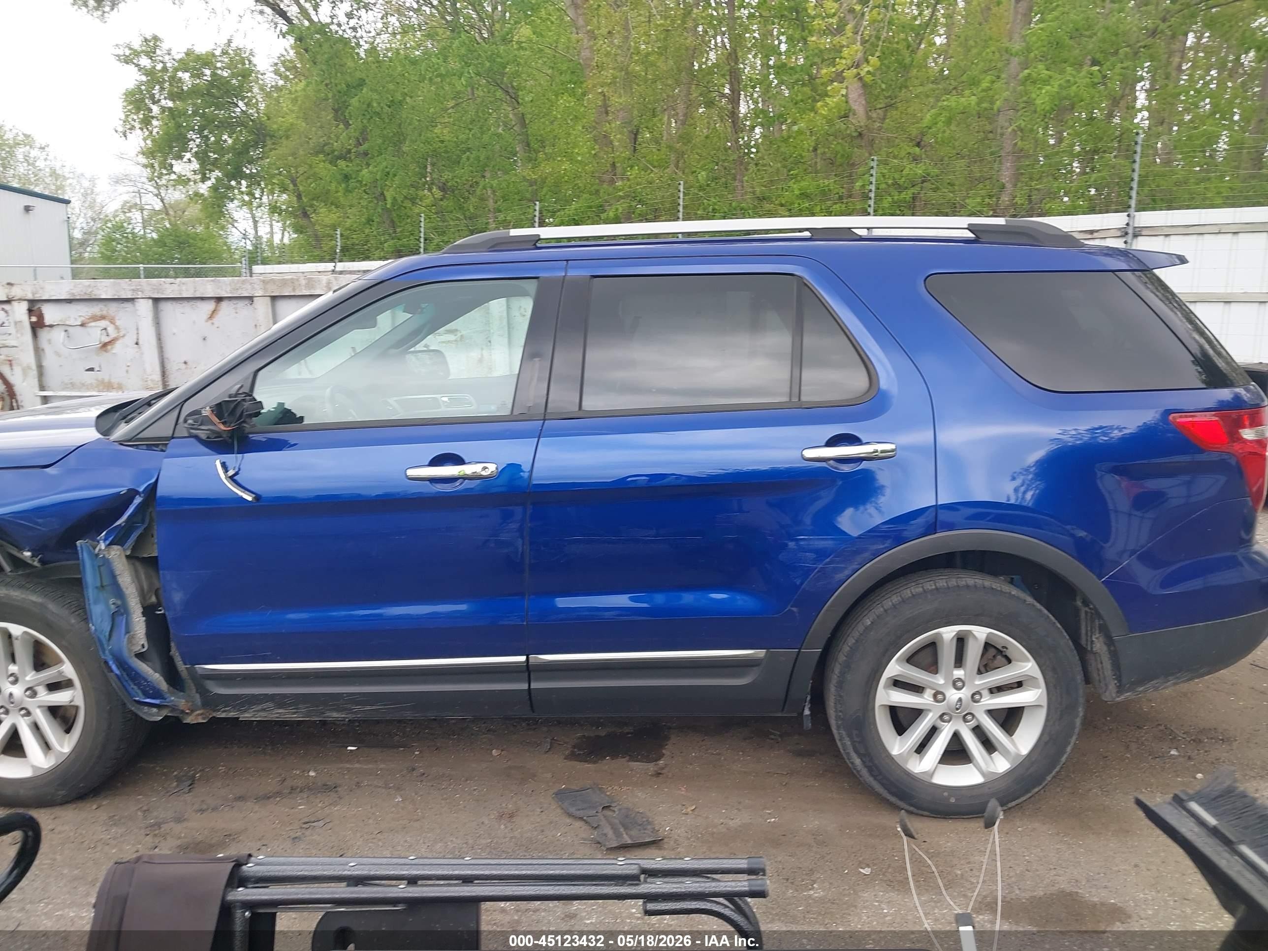 2013 Ford Explorer Xlt Blue vin: 1FM5K7D96DGC56962