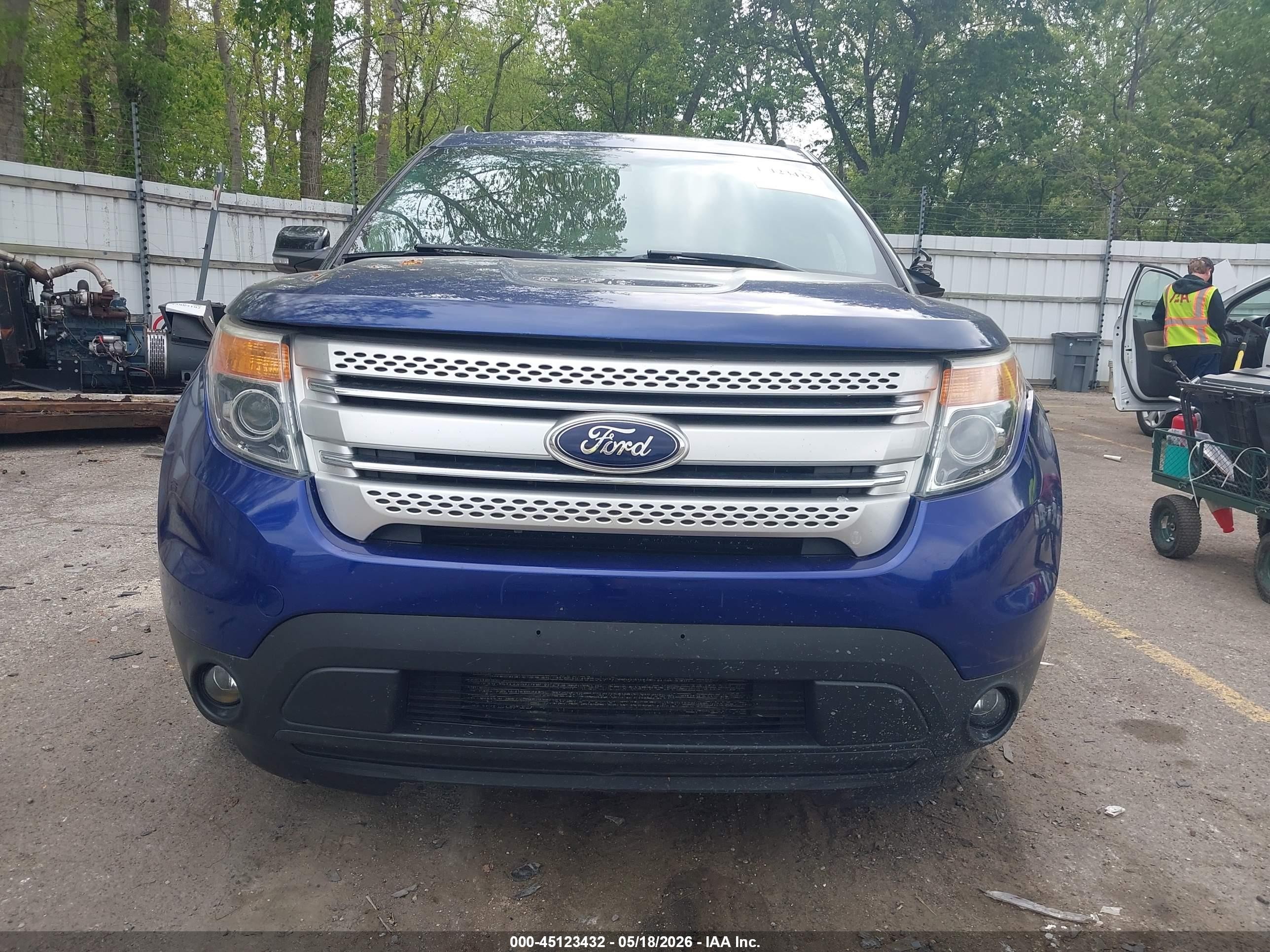 2013 Ford Explorer Xlt Blue vin: 1FM5K7D96DGC56962