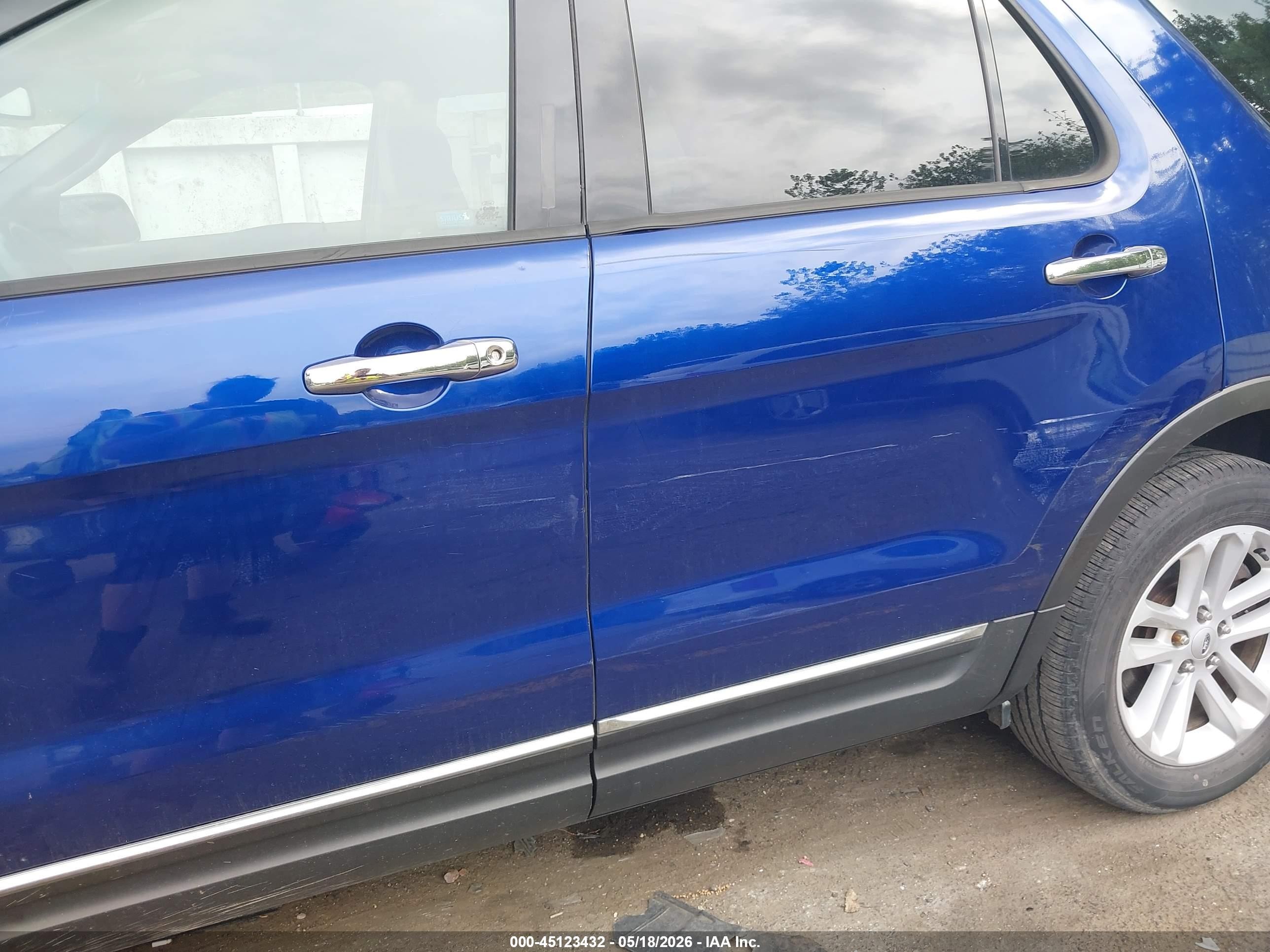 2013 Ford Explorer Xlt Blue vin: 1FM5K7D96DGC56962