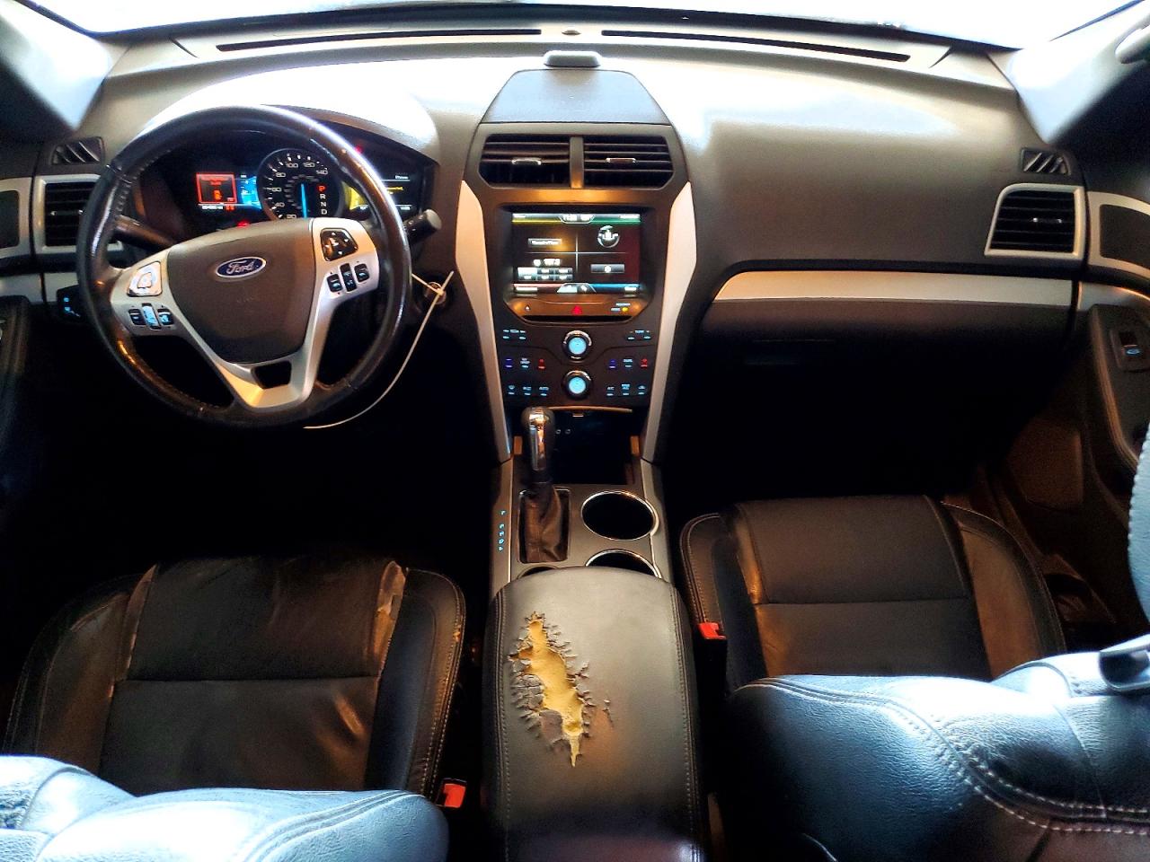 2013 Ford Explorer Xlt White vin: 1FM5K7D97DGA04170