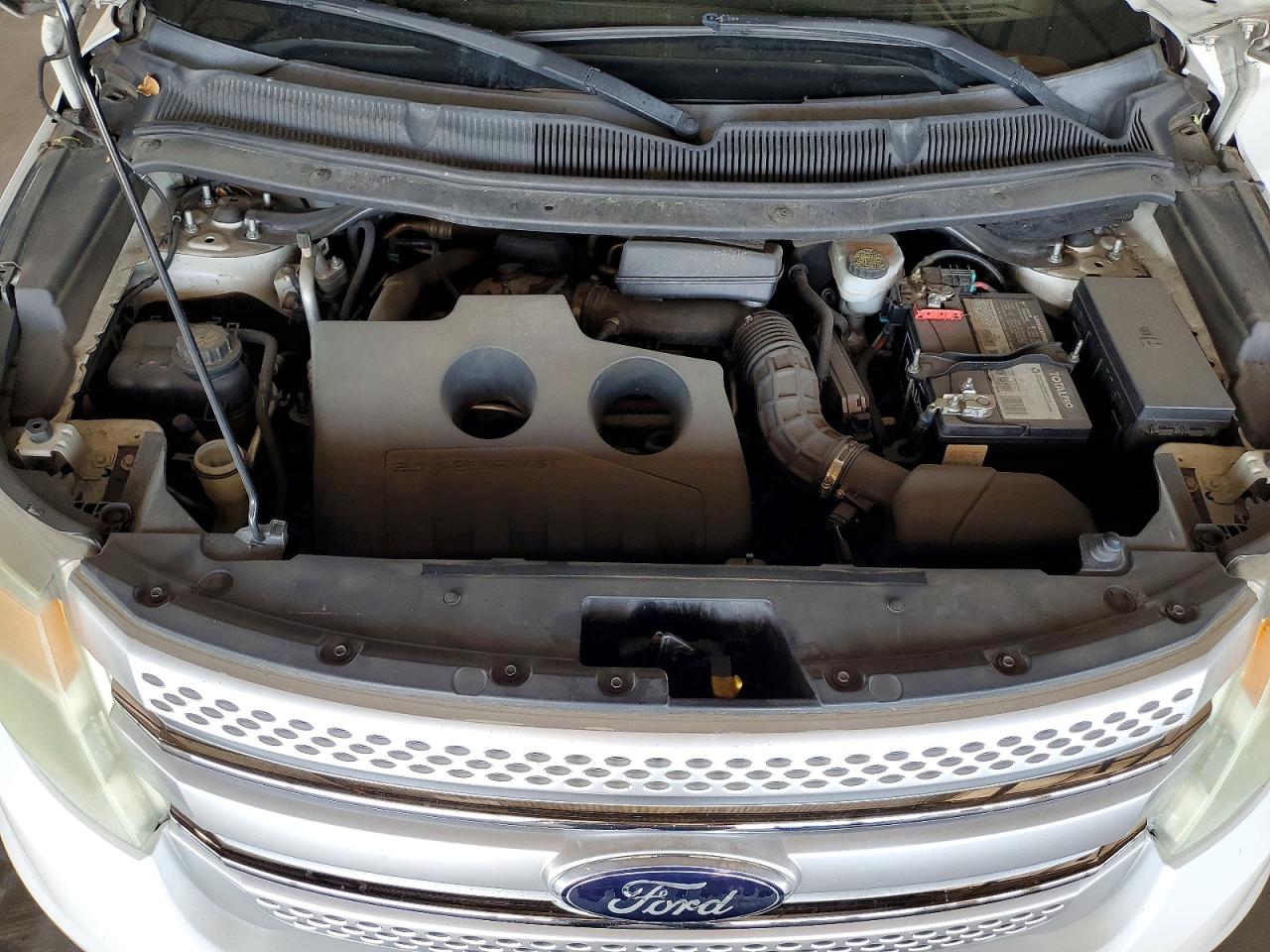 2013 Ford Explorer Xlt White vin: 1FM5K7D97DGA04170