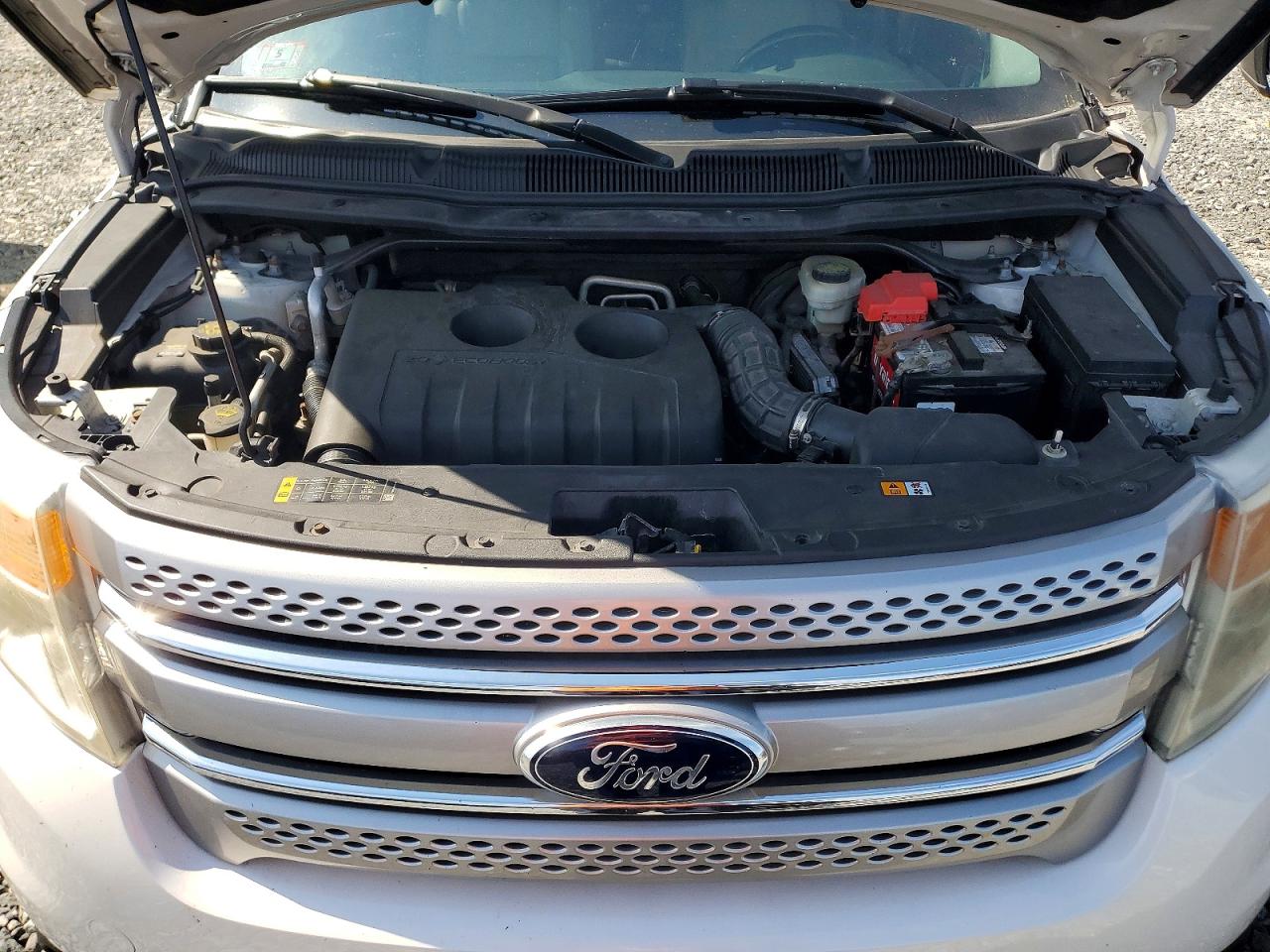 2013 Ford Explorer Xlt White vin: 1FM5K7D97DGC13585