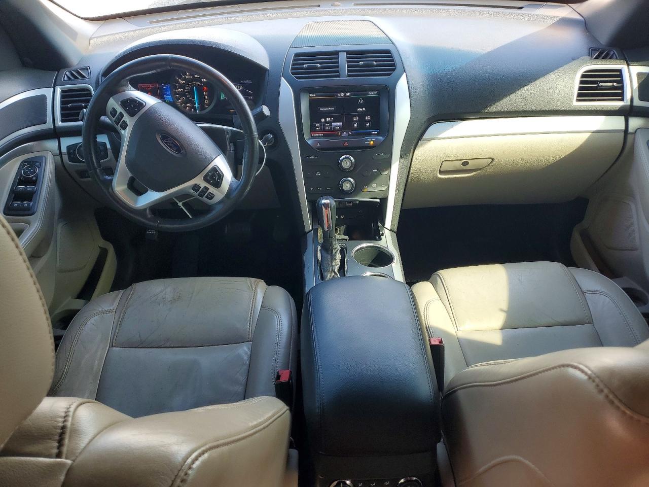 2013 Ford Explorer Xlt White vin: 1FM5K7D97DGC13585