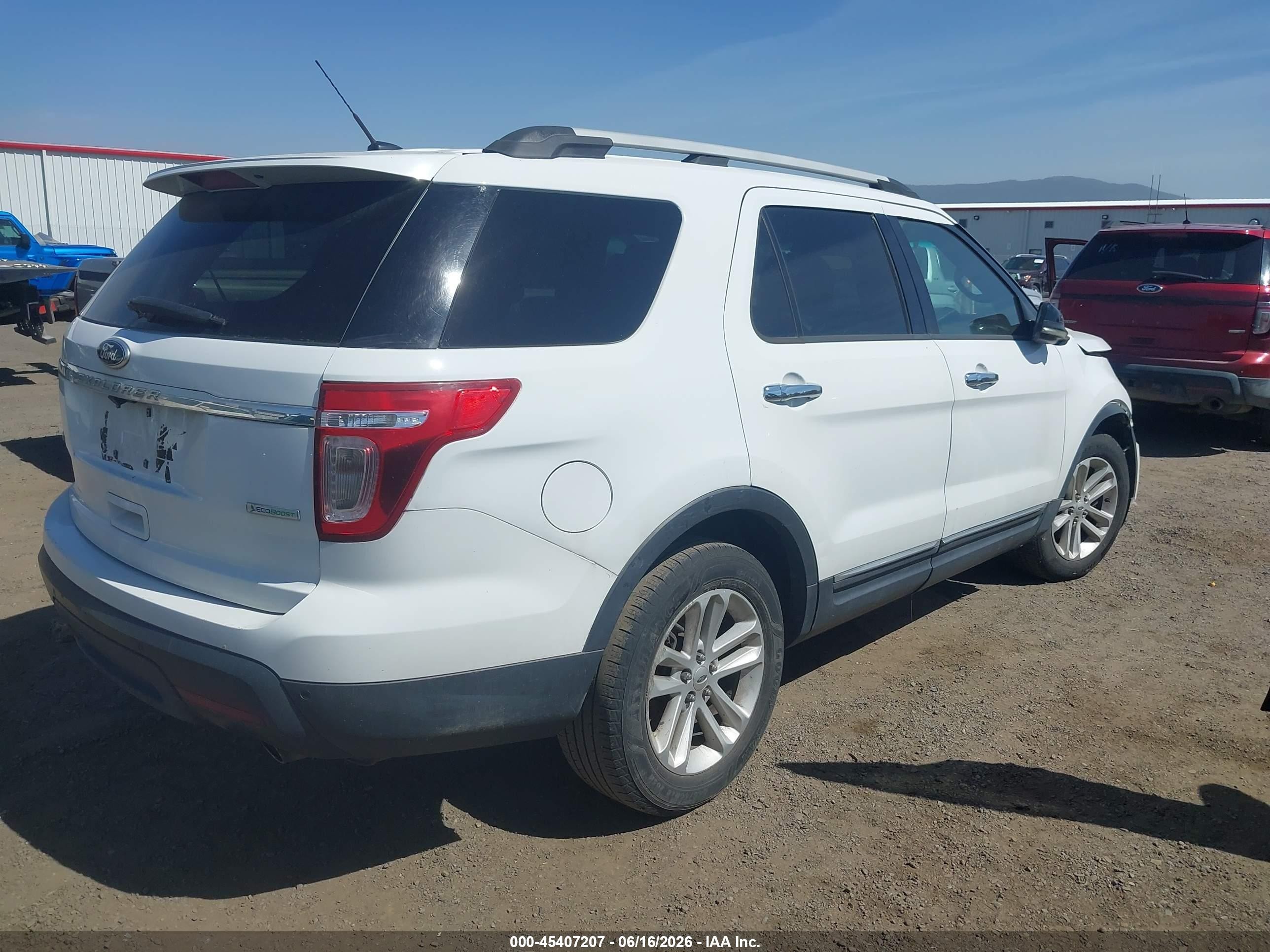2013 Ford Explorer Xlt White vin: 1FM5K7D99DGA76665