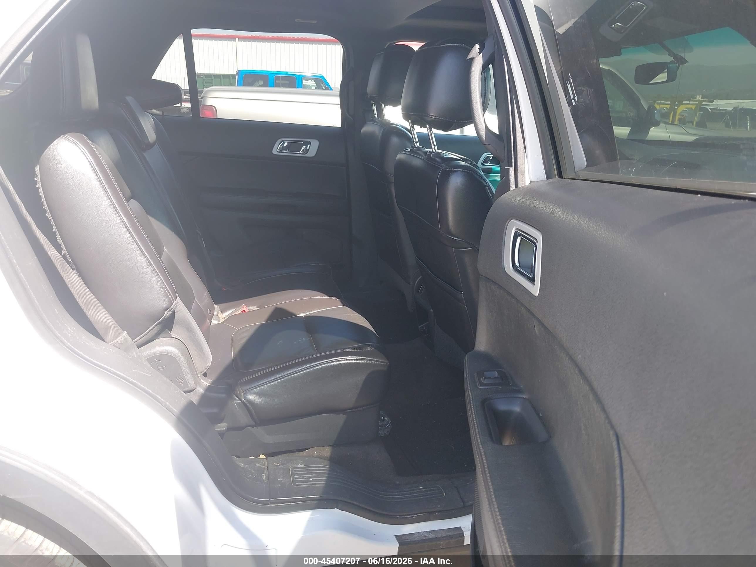2013 Ford Explorer Xlt White vin: 1FM5K7D99DGA76665