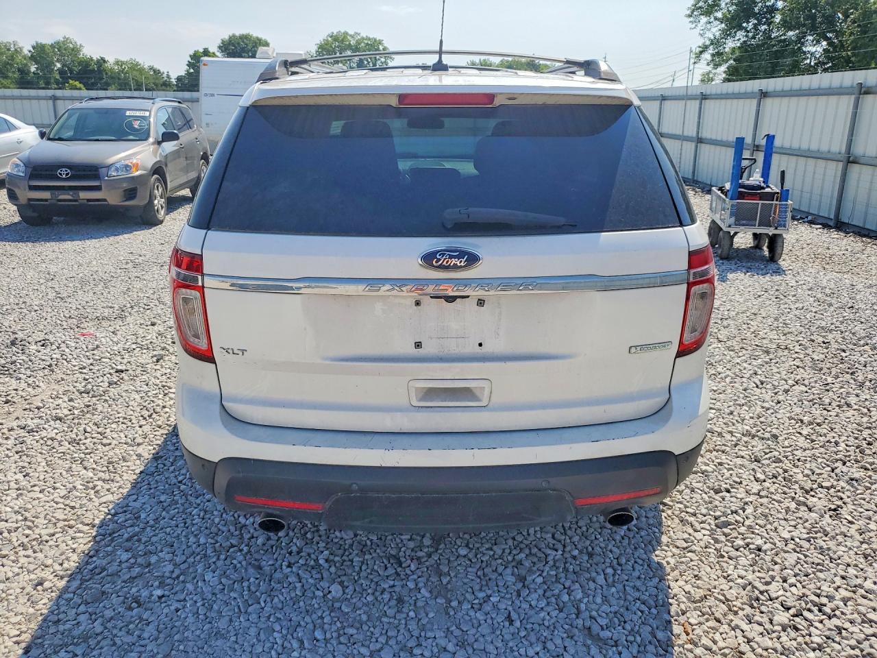 2013 Ford Explorer Xlt White vin: 1FM5K7D99DGB25590